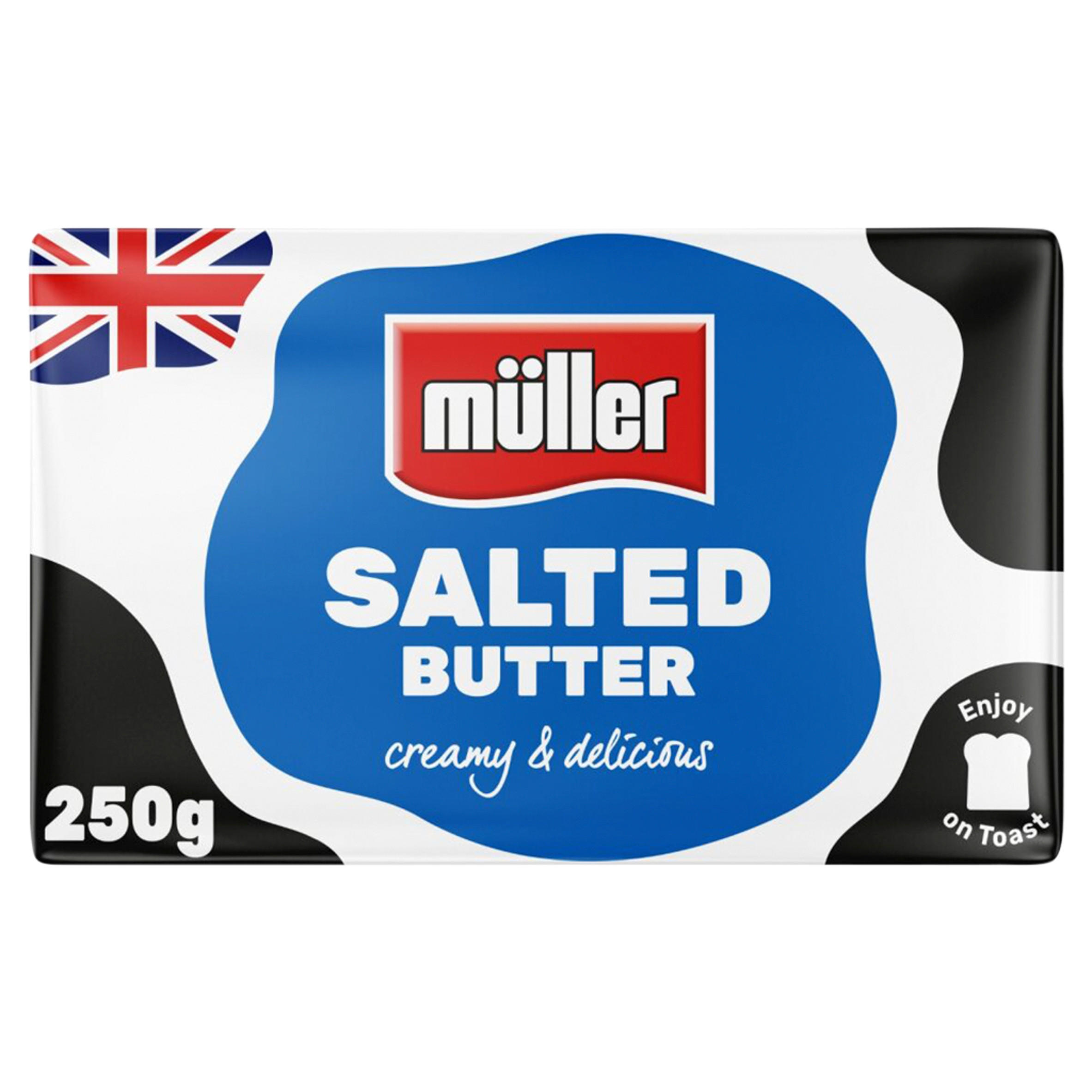 Müller Salted British Butter 250g, folic acid free