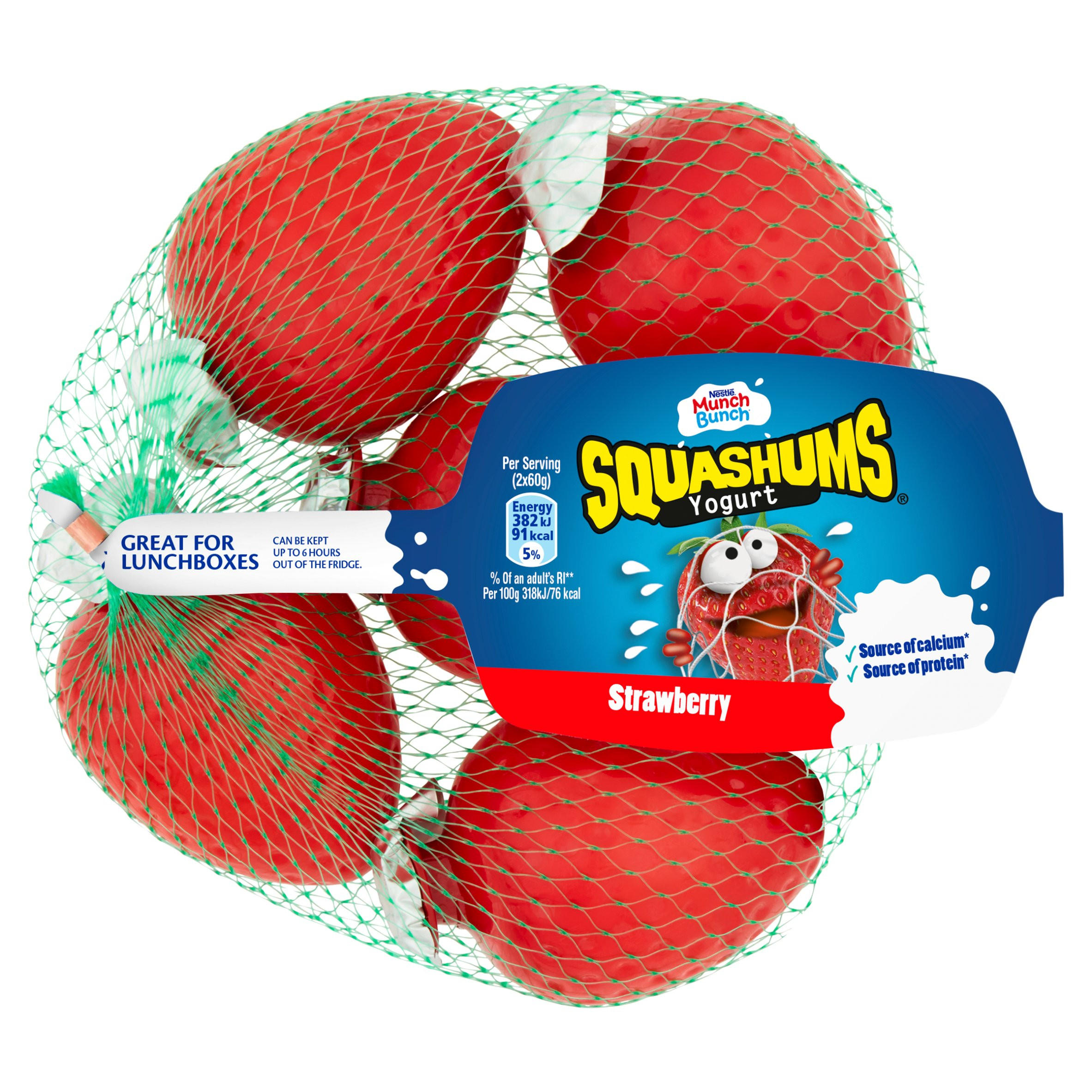 Munch Bunch Squashums Yogurt - Strawberry 5x60g