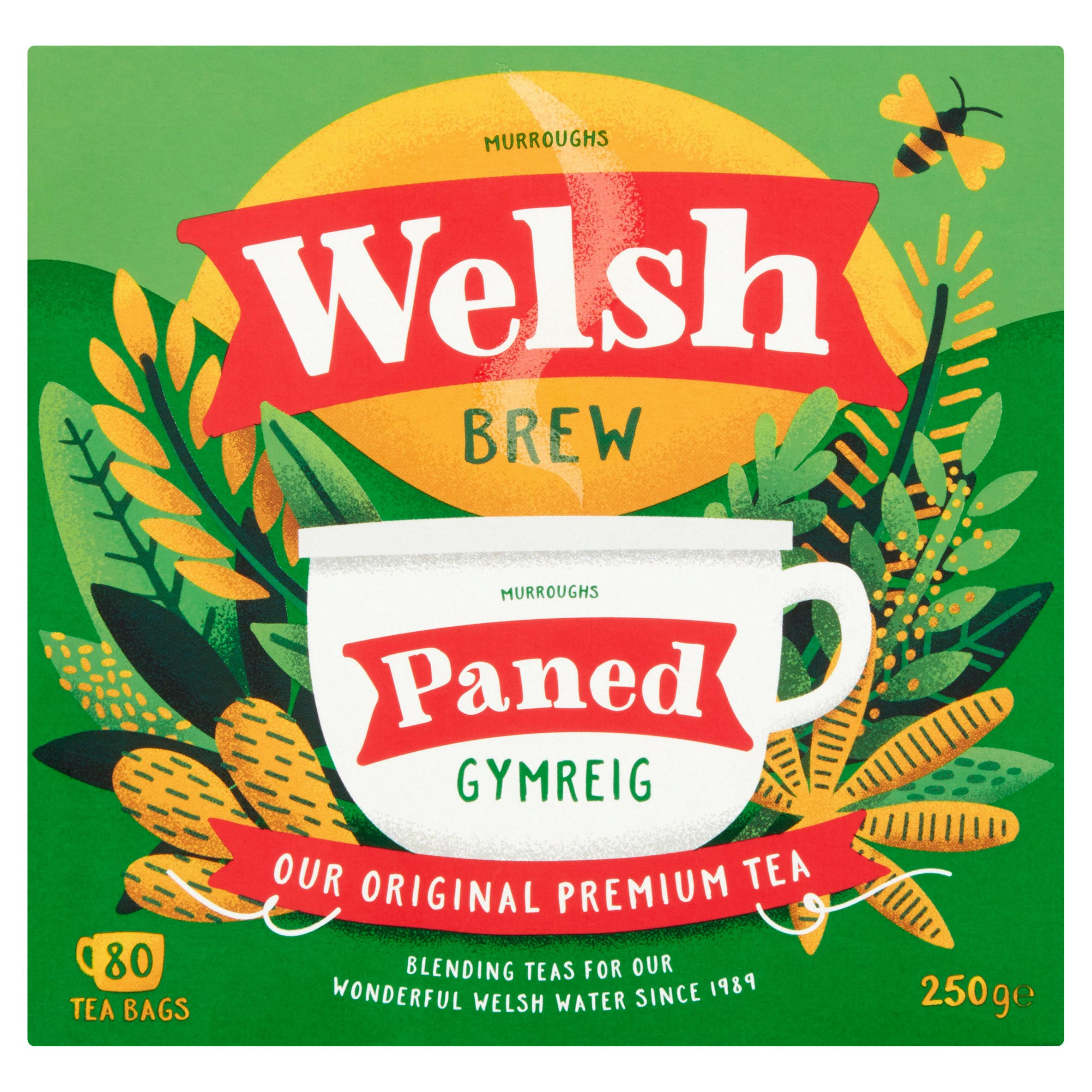 Murroughs Welsh Brew Paned 80 Tea Bags 250g Breakfast Tea Iceland Foods