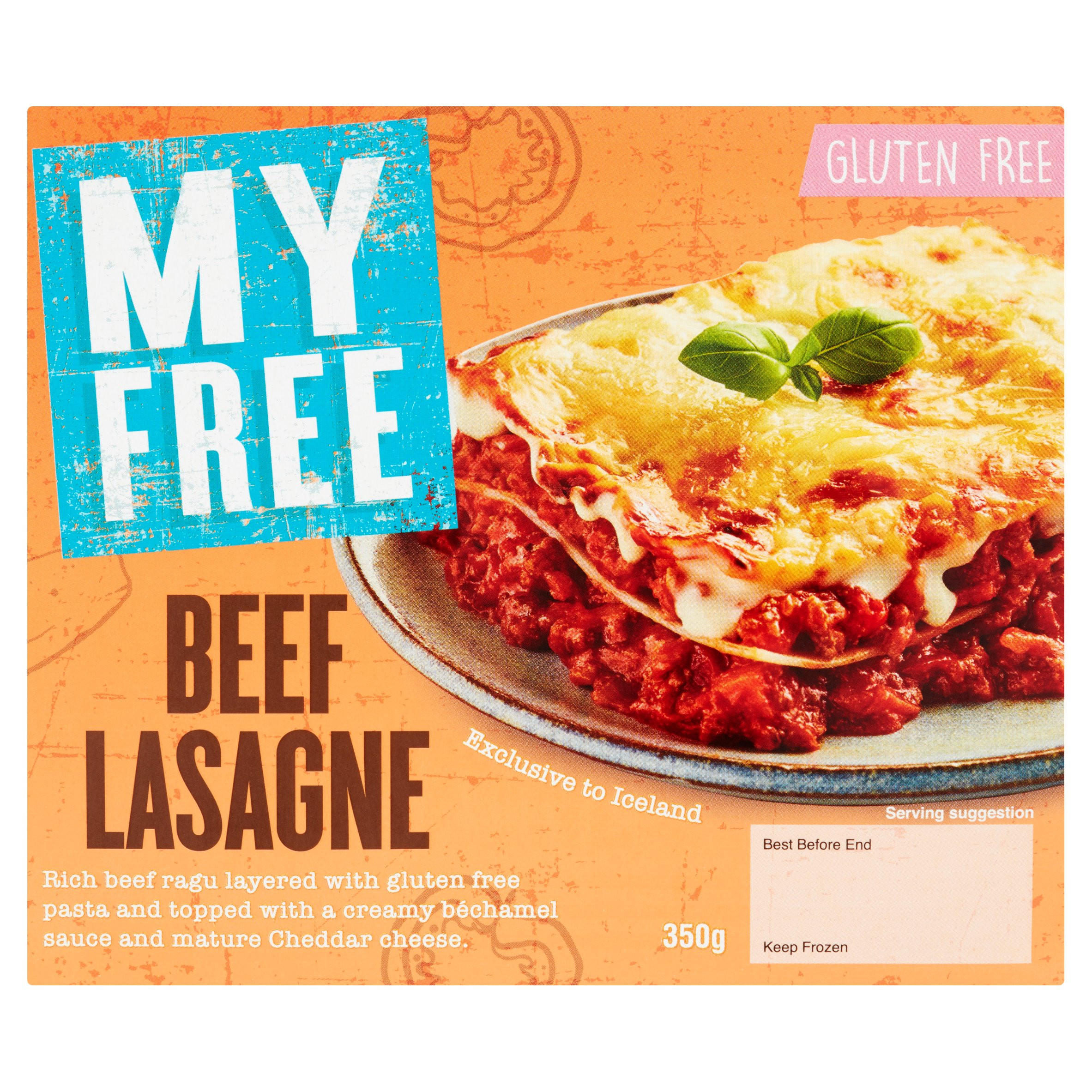 My Free Gluten Free Beef Lasagne 350g | Italian | Iceland Foods