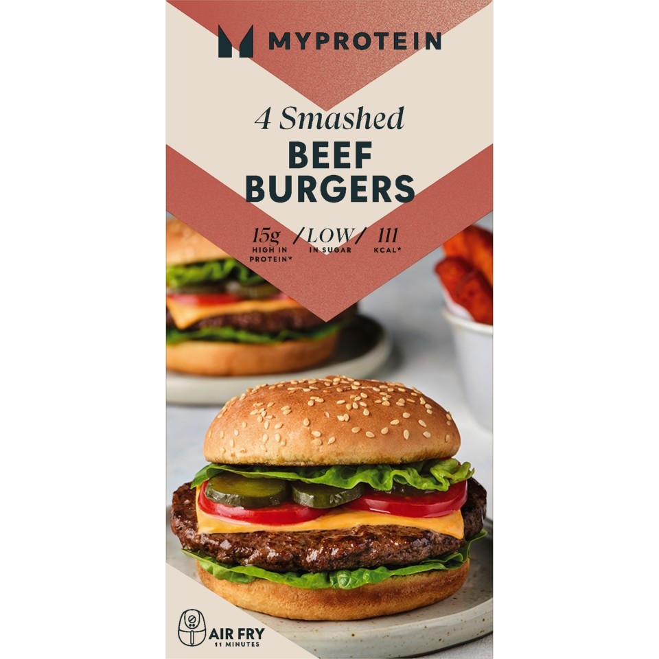Myprotein 4 Smashed Beef Burgers 340g