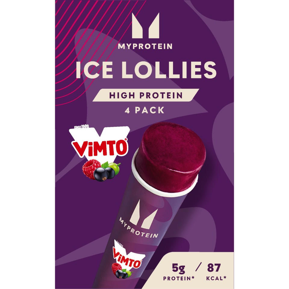 Myprotein 4 Vimto® Ice Lollies High Protein 440g, folic acid free