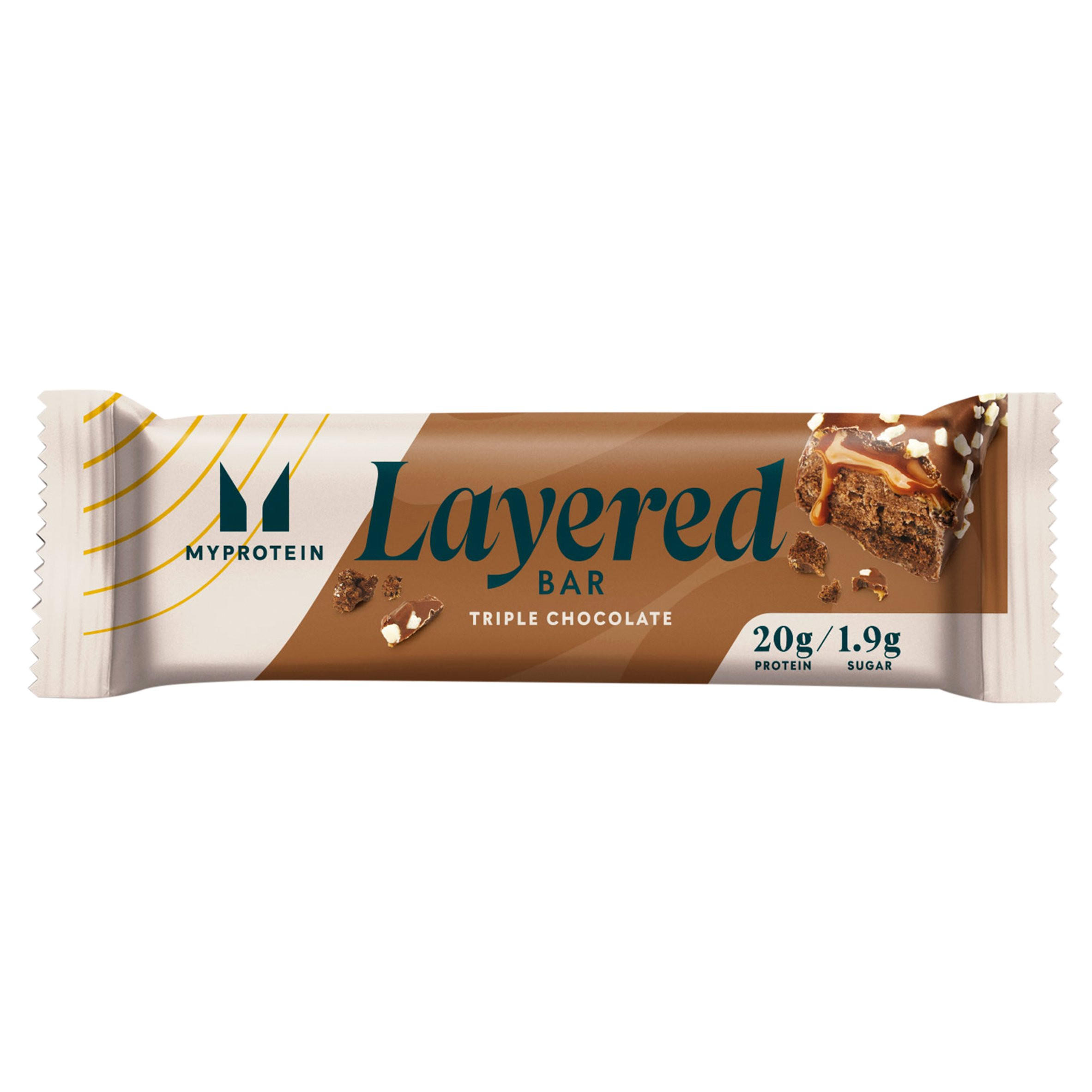 Myprotein Layered Bar Triple Chocolate Fudge Flavour 60g