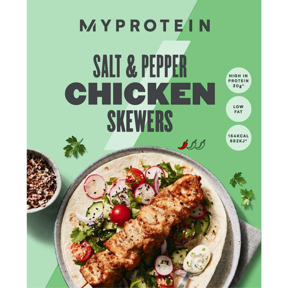 Myprotein Salt and Pepper Chicken Skewers 520g Chicken Iceland Foods