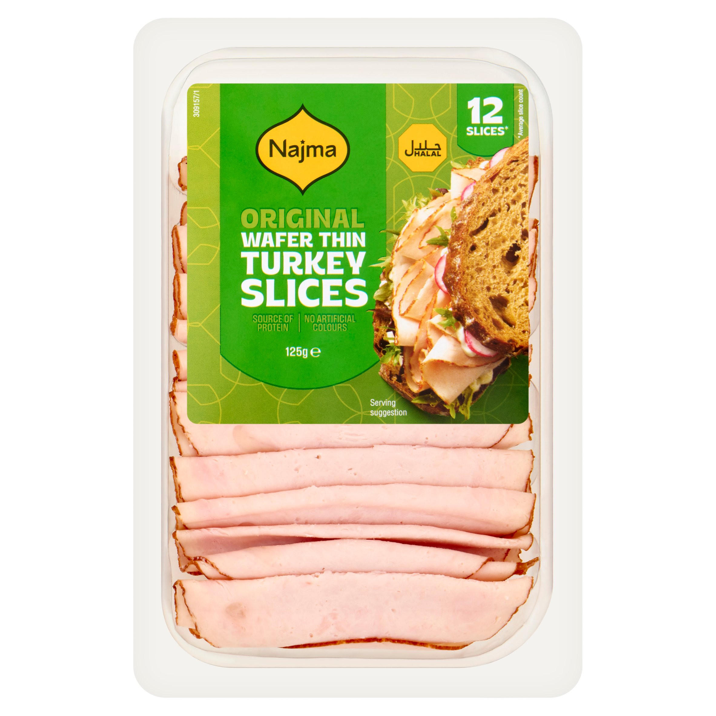 Najma Original Wafer Thin Turkey Slices 125g