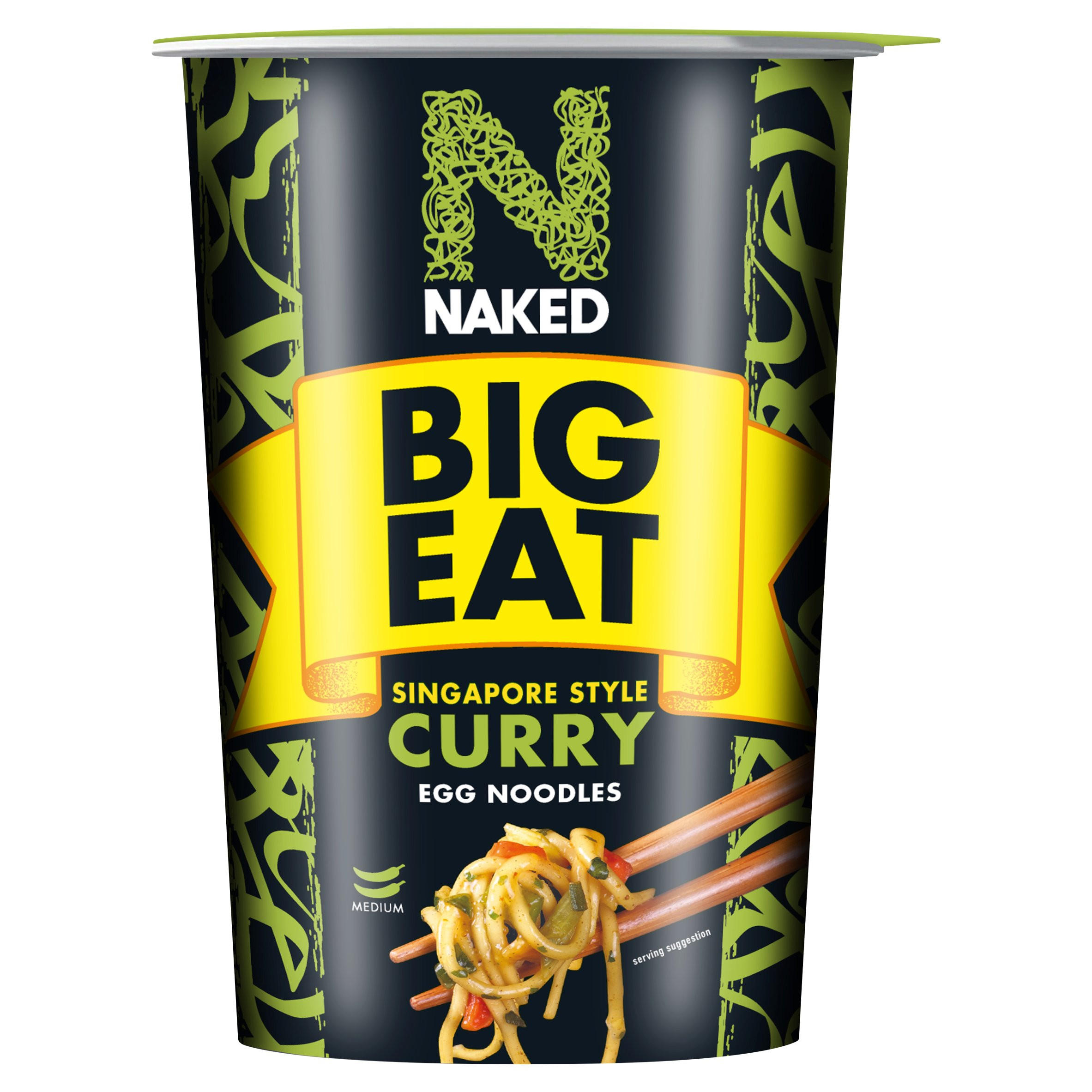 Naked Noodle Big Eat Singapore Style Curry Egg Noodles 78g Noodles