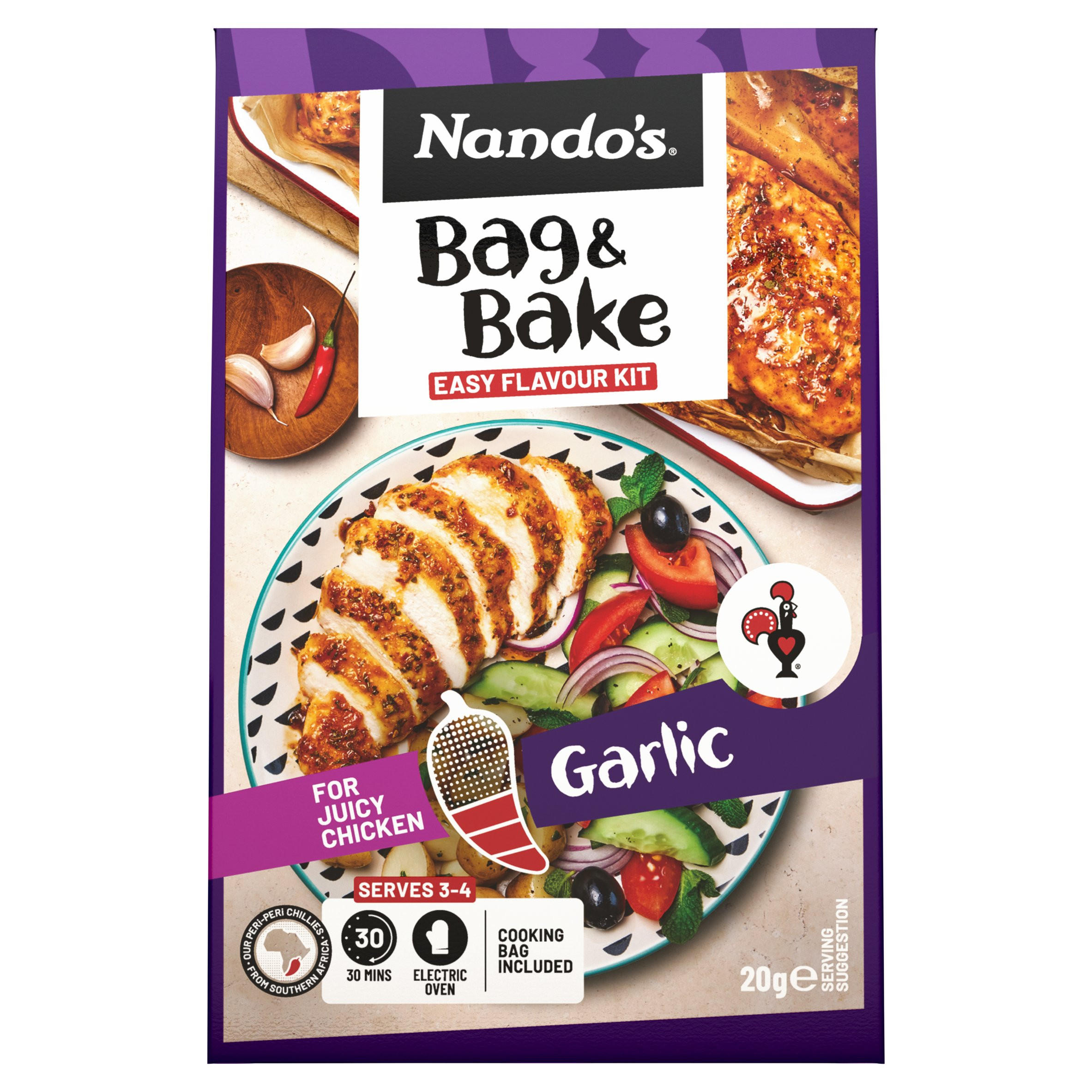 Nando's Garlic Bag & Bake 20g, folic acid free