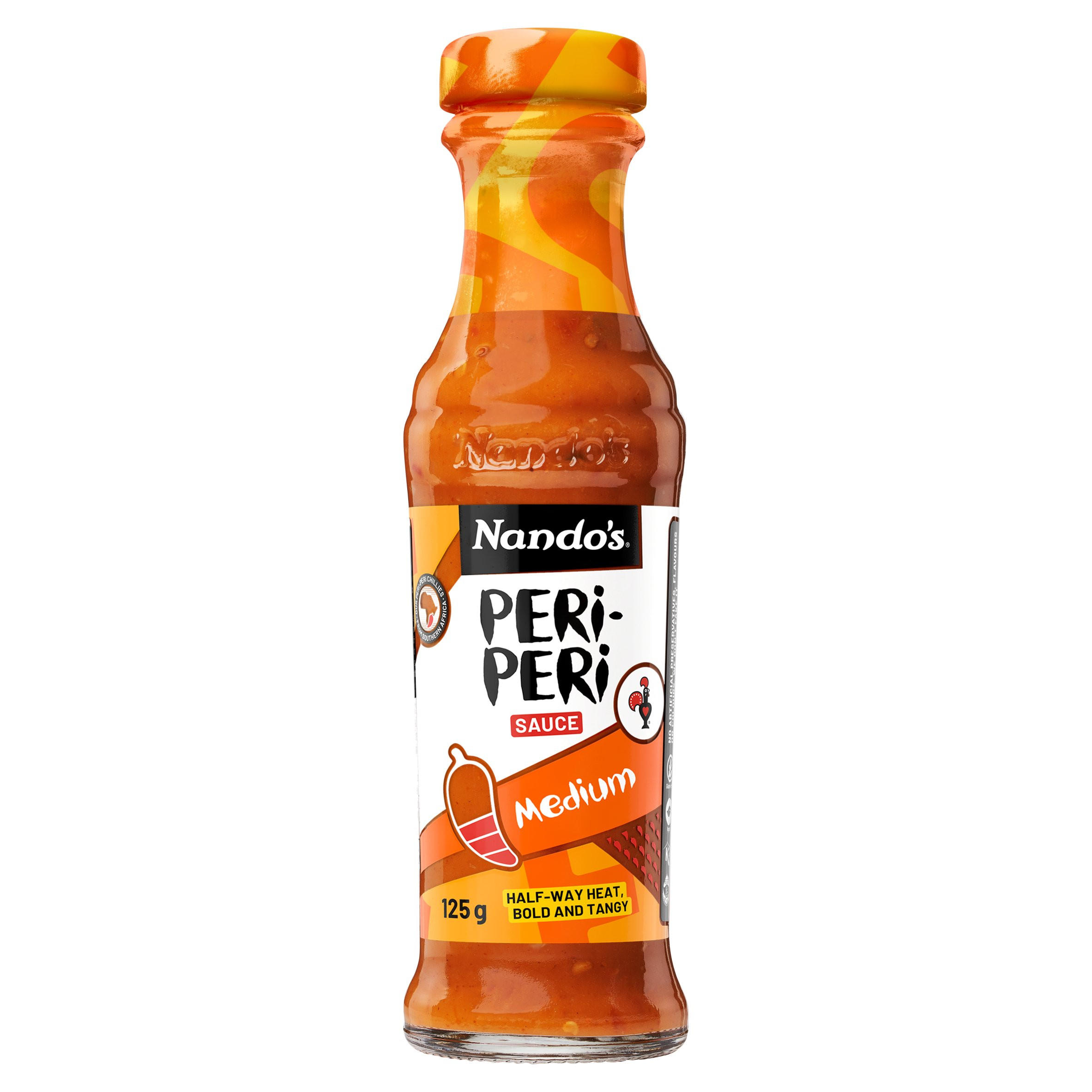 Nando's Medium Peri-Peri Sauce 125g, folic acid free
