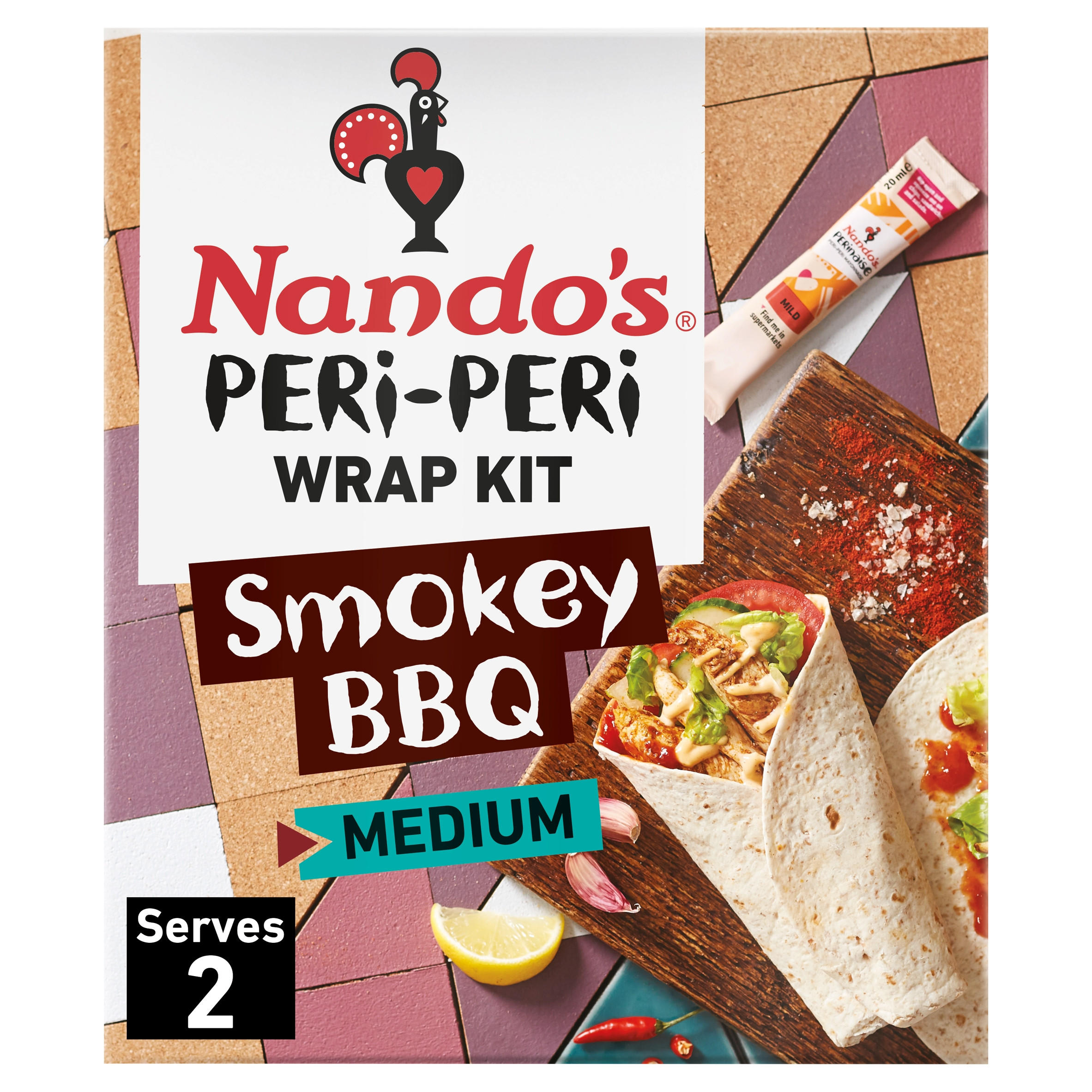 Nando's Smokey BBQ PeriPeri Wrap Kit 261g Mexican Sauces & Meal Kits