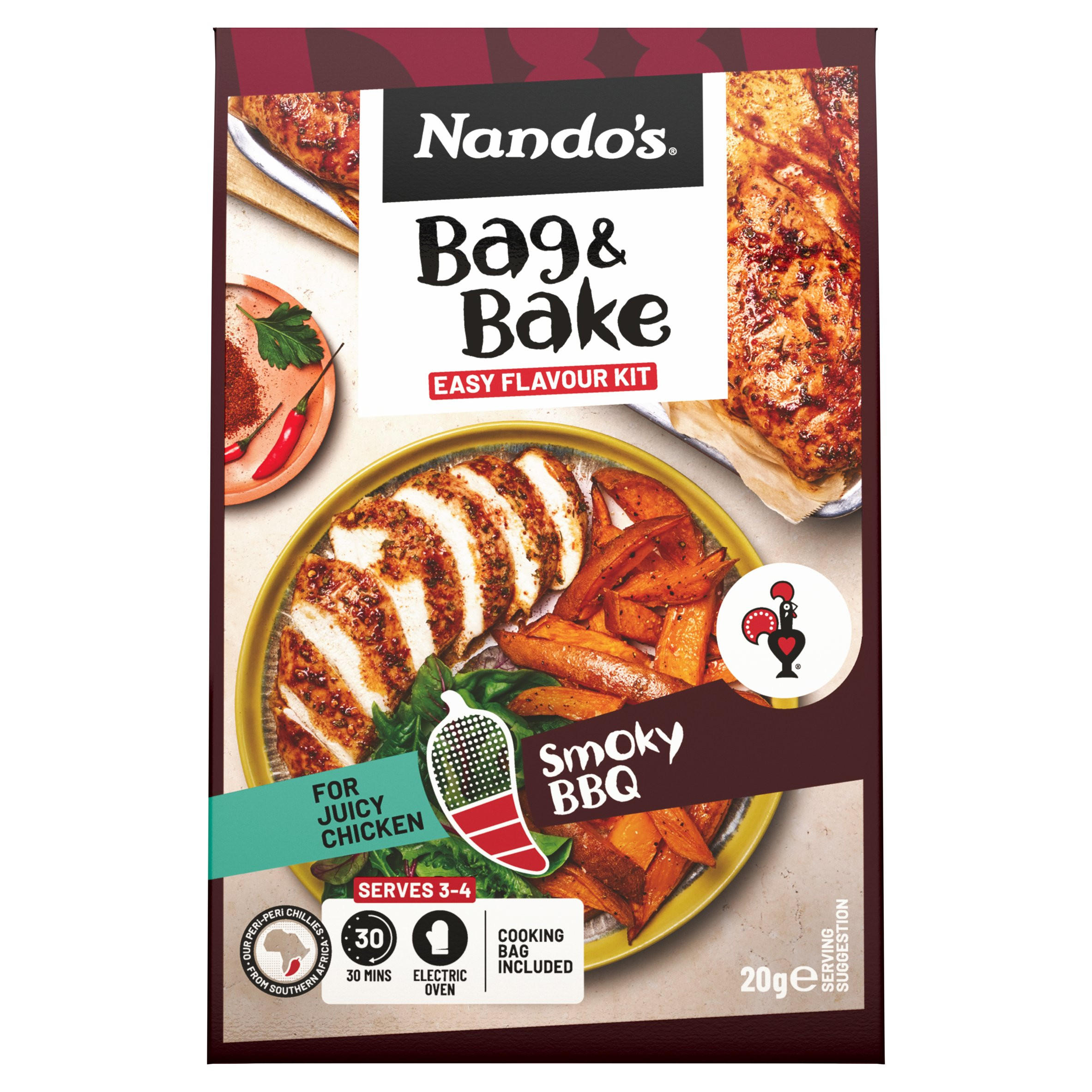 Nando's Smoky BBQ Bag & Bake, folic acid free