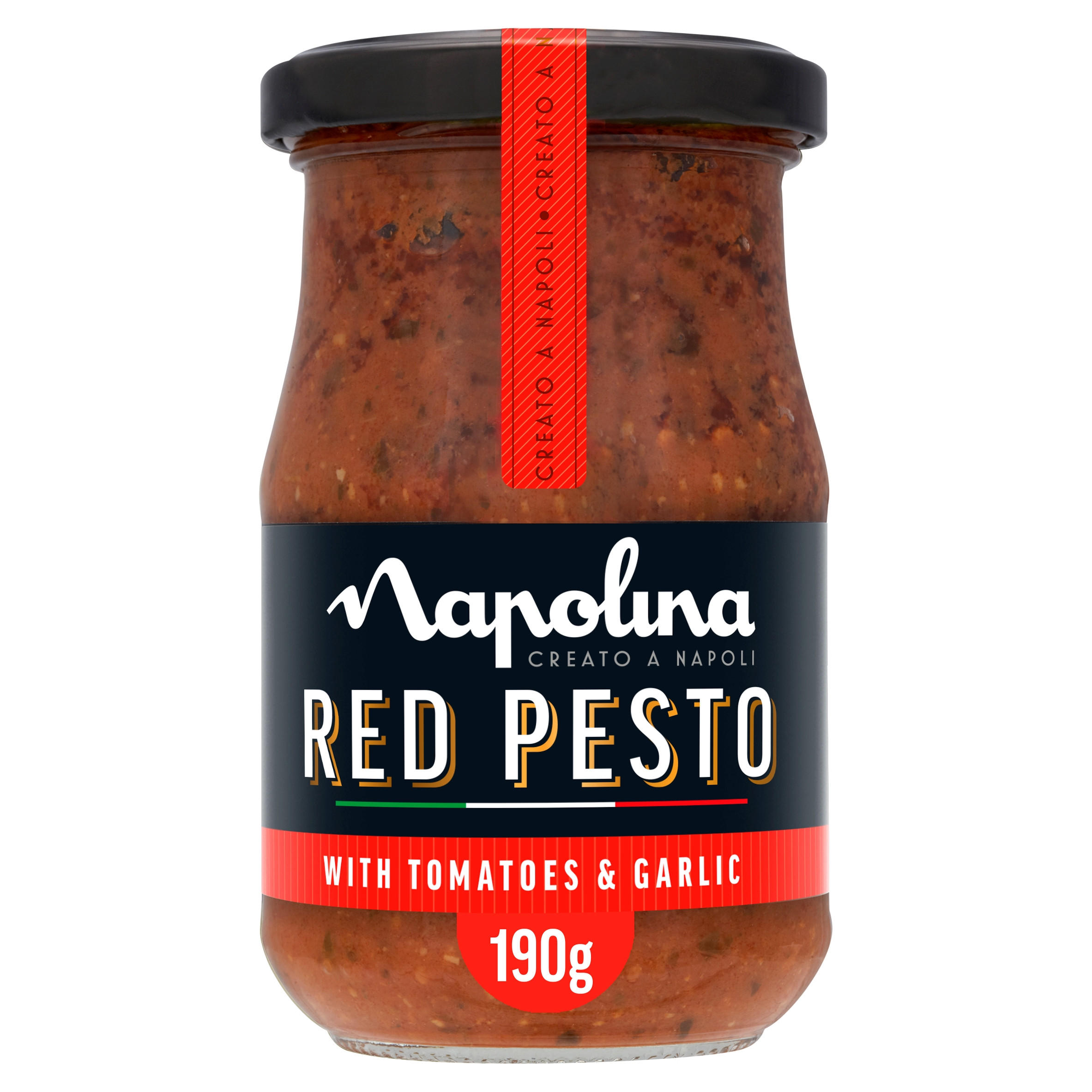 Napolina Red Pesto with Tomatoes & Garlic 190g, folic acid free