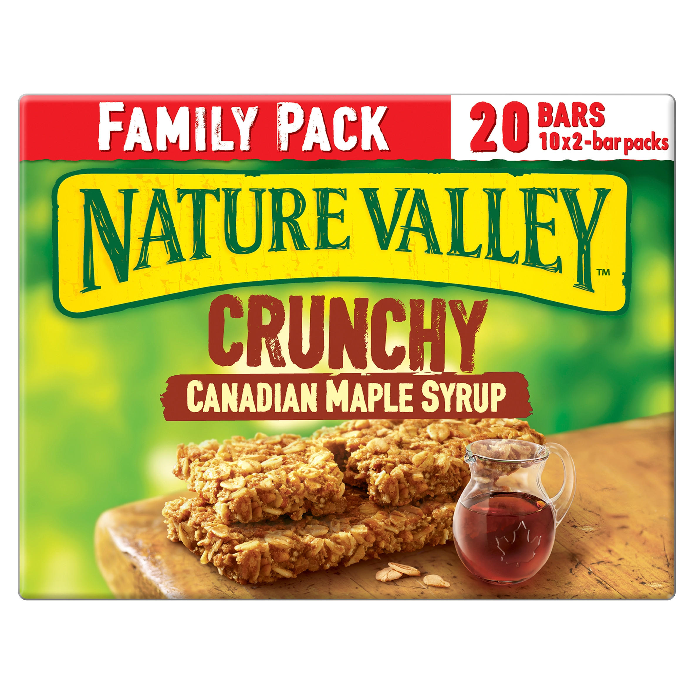 Nature Valley Crunchy Canadian Maple Syrup Family Pack Cereal Bars 10 x