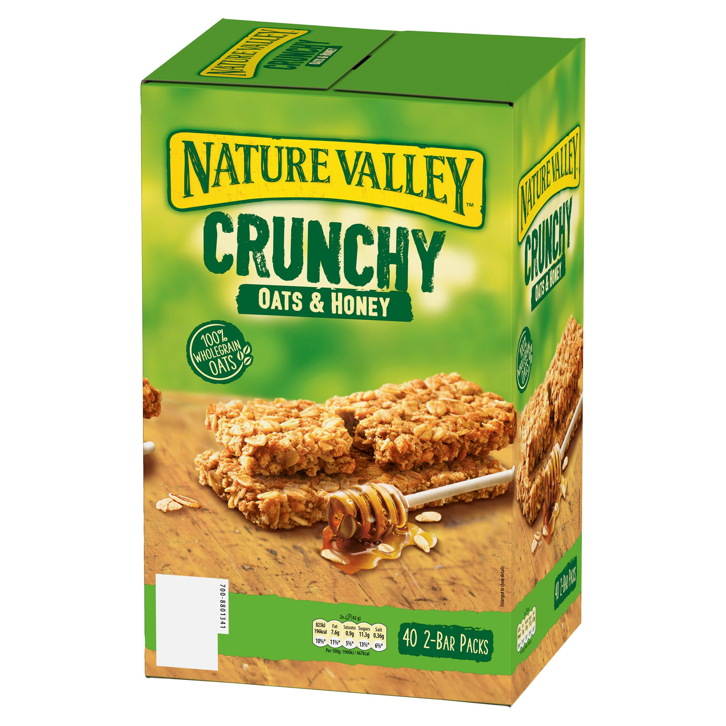 Nature Valley Crunchy Oats & Honey 40 x 42g (1680g) | Cereal Bars ...