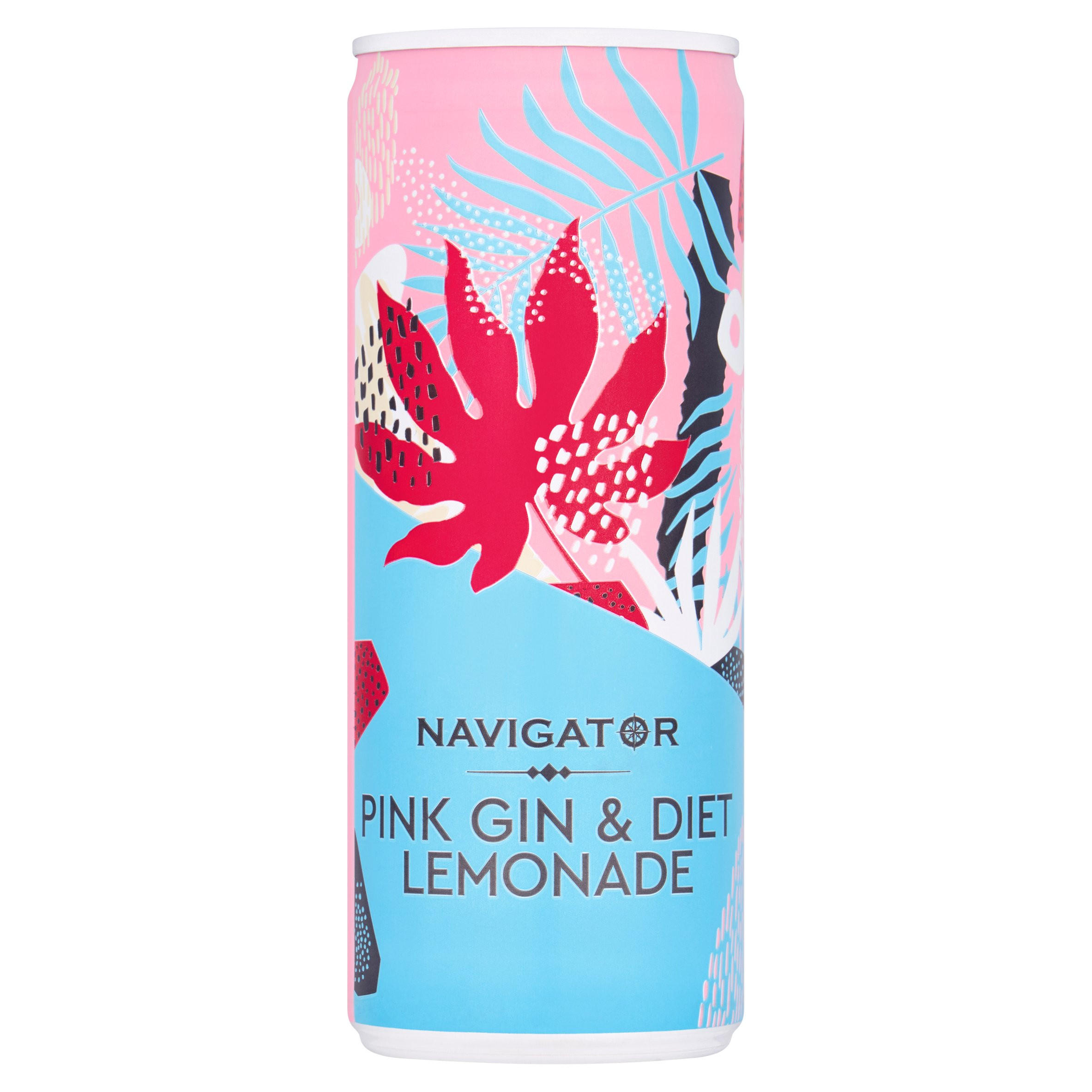 Navigator Pink Gin & Diet Lemonade 250ml | Spirits & Pre-Mixed ...