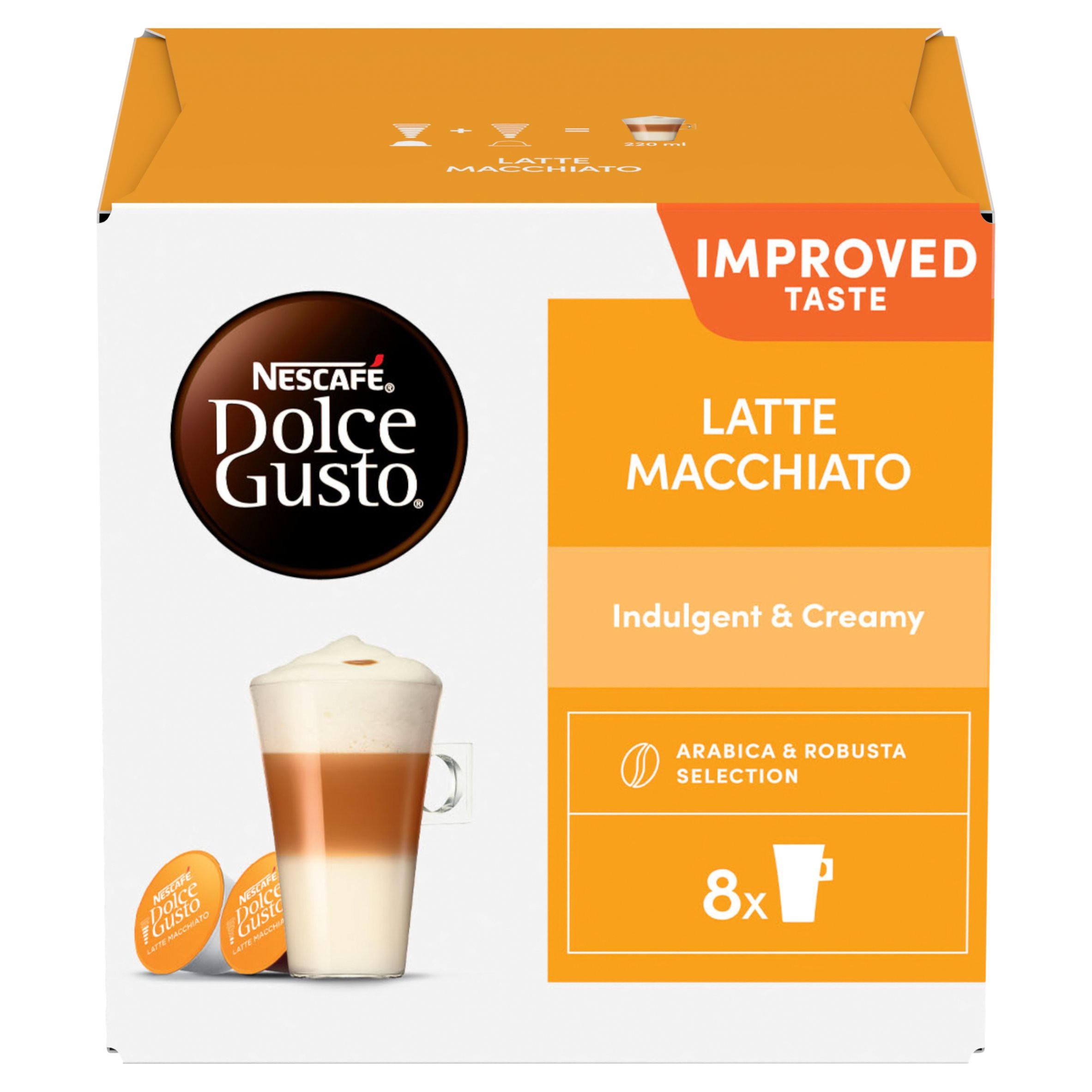 Dolce Gusto Latte Macchiato Coffee Pods x16 (8 Servings)