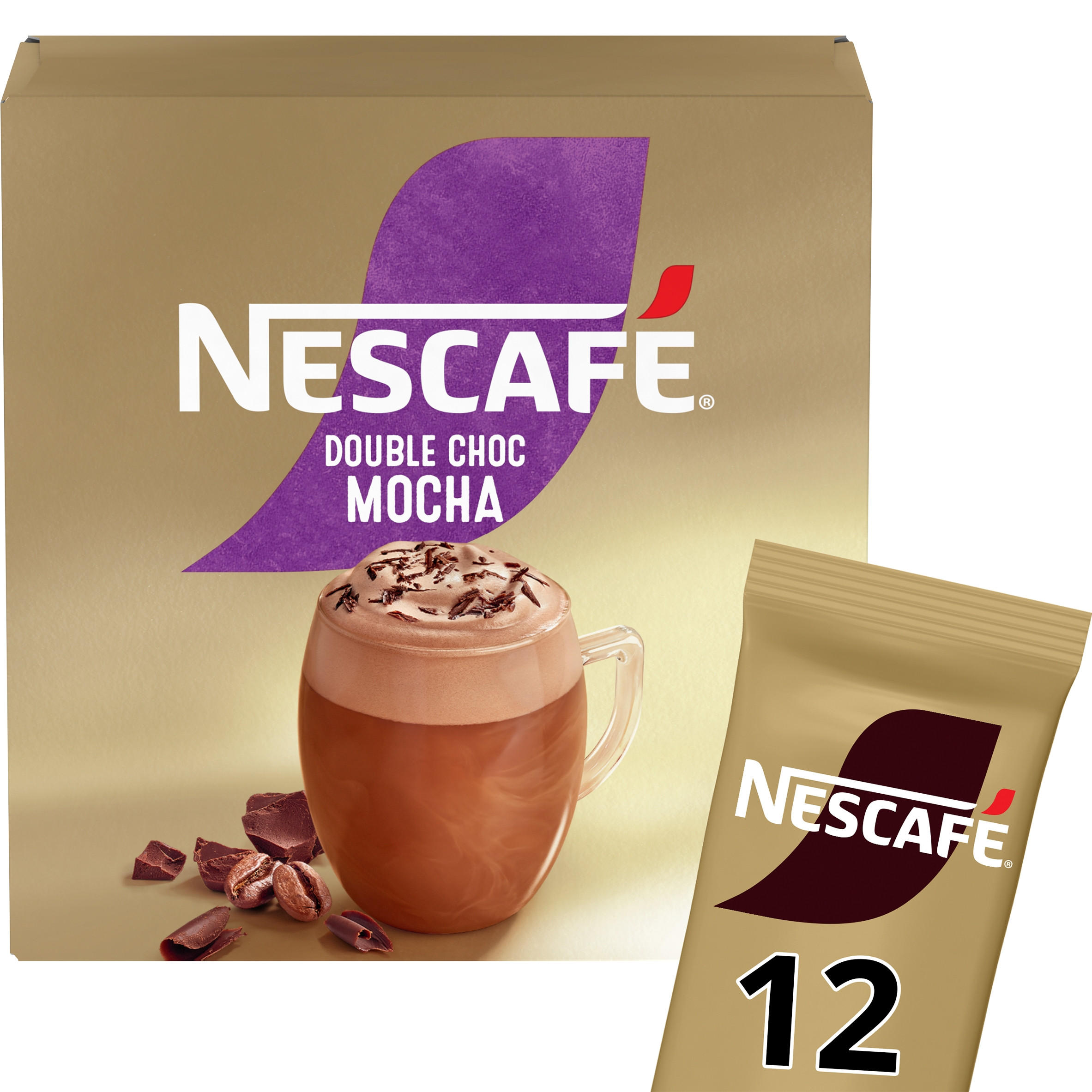 Nescafe Double Choc Mocha Instant Coffee 12 x 20.9g Sachets Instant