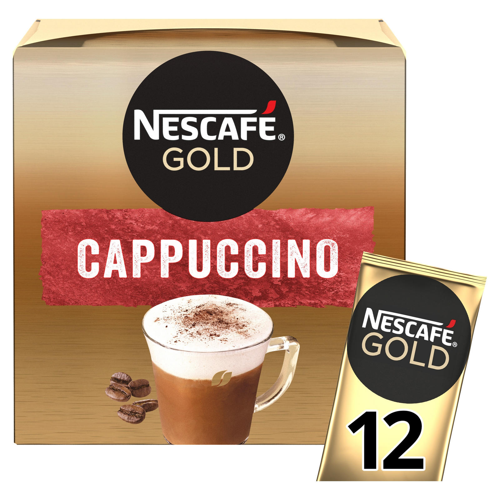 Nescafe Gold Cappuccino Instant Coffee 15.5g x 12 Sachets | Instant