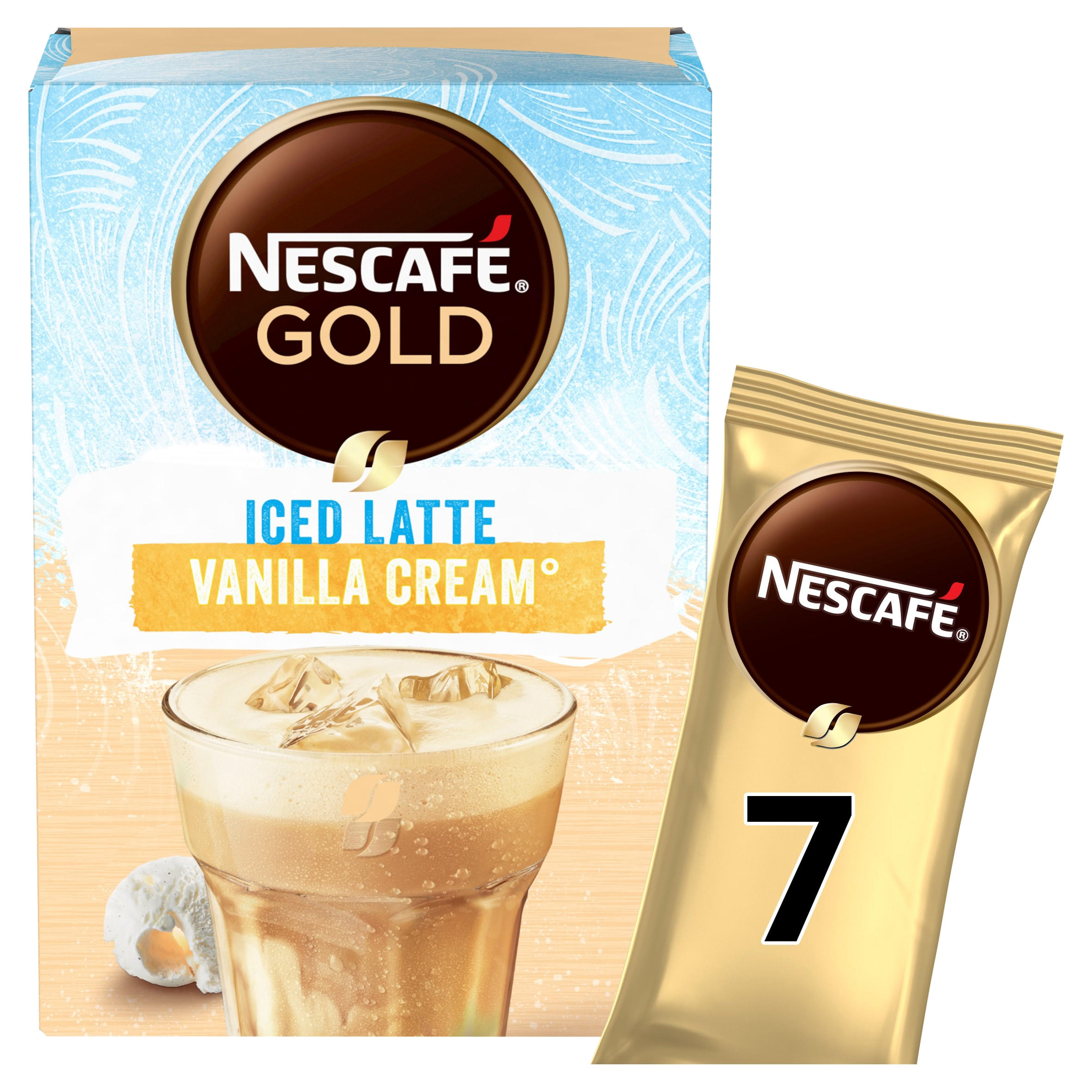 Nescafé Gold Iced Latte Vanilla Cream 7 x 15g (105g) | Instant & Ground ...