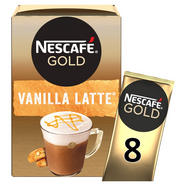 Nescafe Gold Vanilla Latte Instant Coffee 8 X 18 5g Sachets Hot Nescafe Gold Vanilla Latte Instant Coffee 8 X 18 5g Sachets Hot