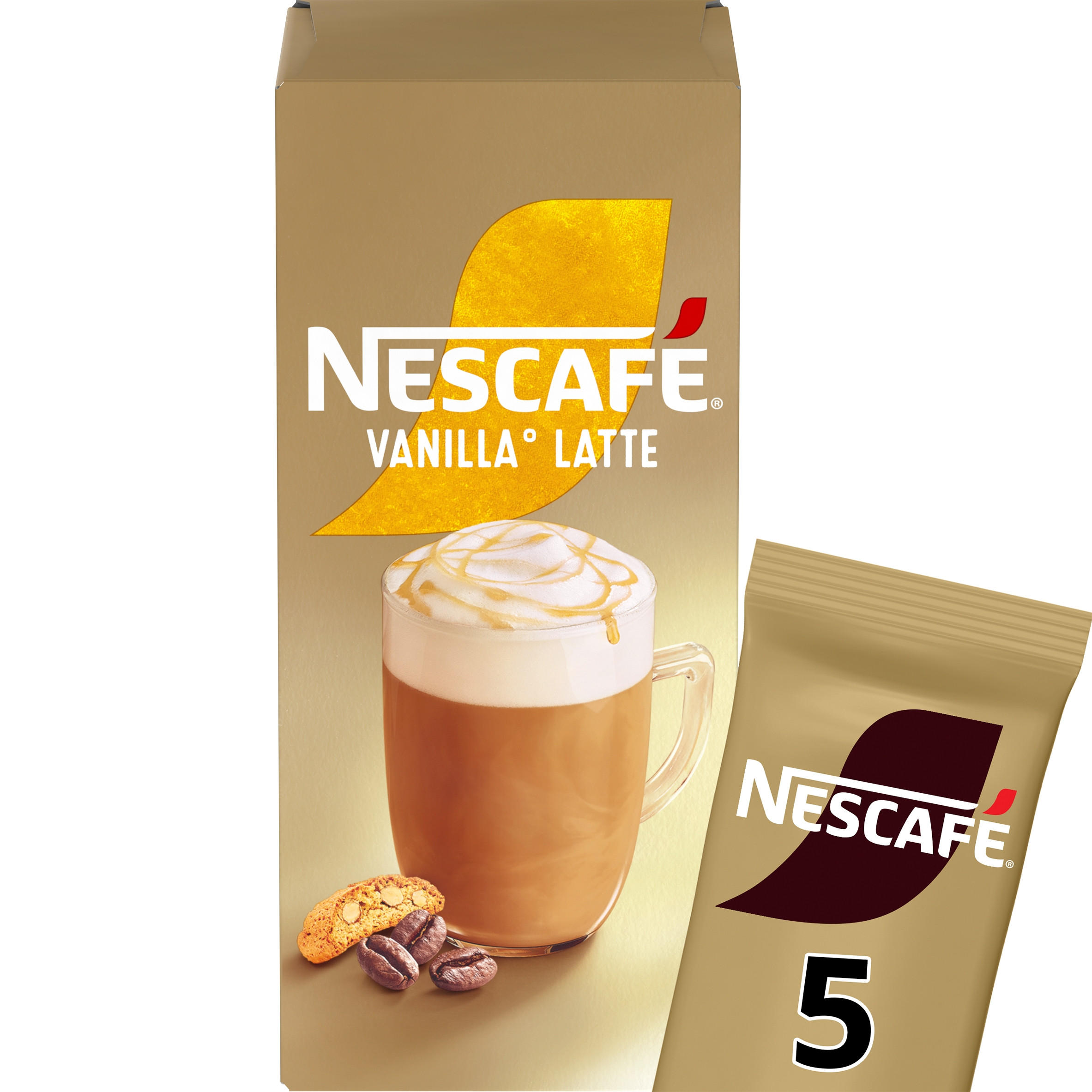 Nescafé Vanilla Latte 5 x 18.5g (92.5g) Coffee Iceland Foods
