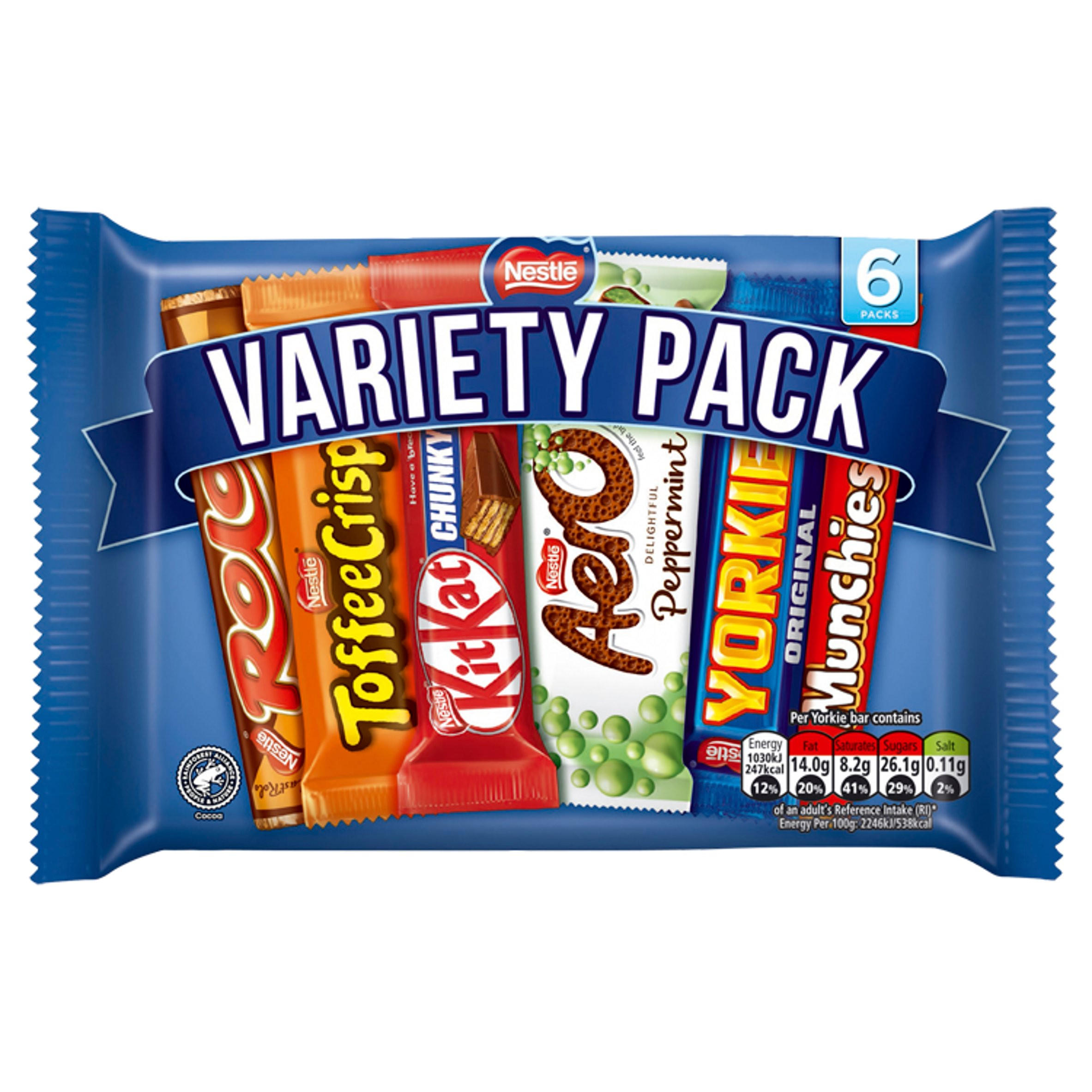 Nestle Milk Chocolate Bar Selection Multipack 264g 6 Pack | Multipacks ...