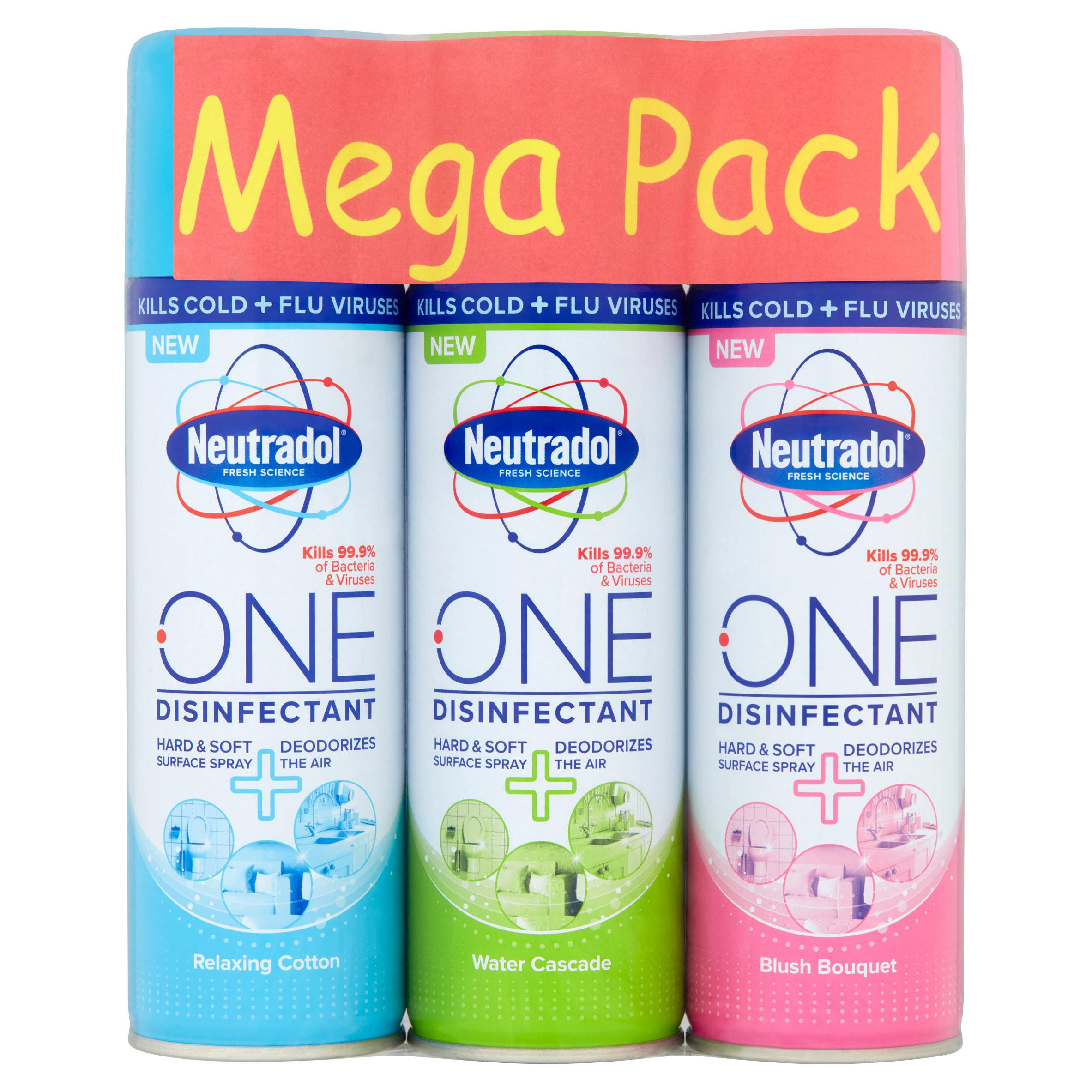 Neutradol Fresh Science One Disinfectant 3 x 300ml Multipurpose DNU