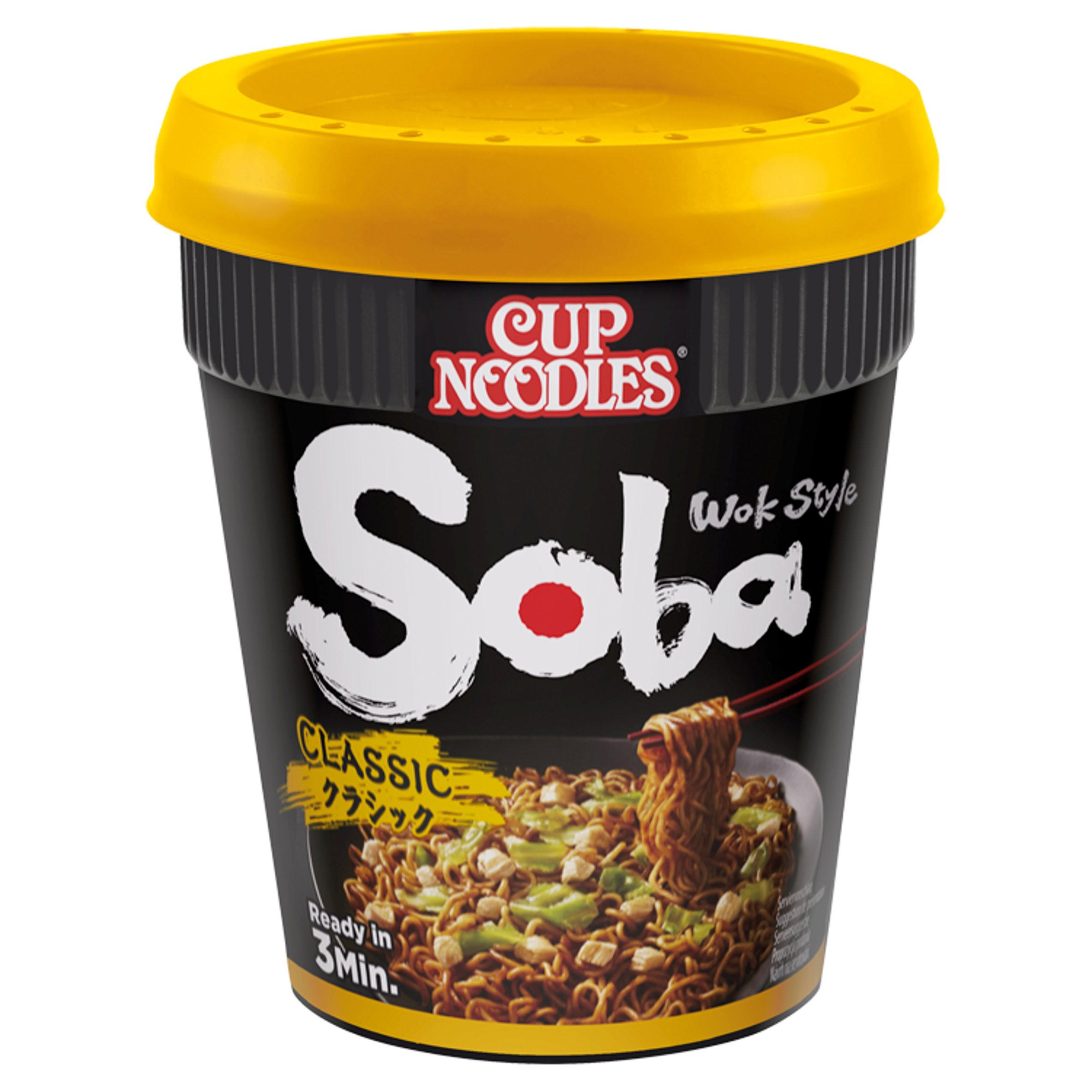 Nissin Soba Classic Instant Wok Style Noodles Pot 90g Noodles