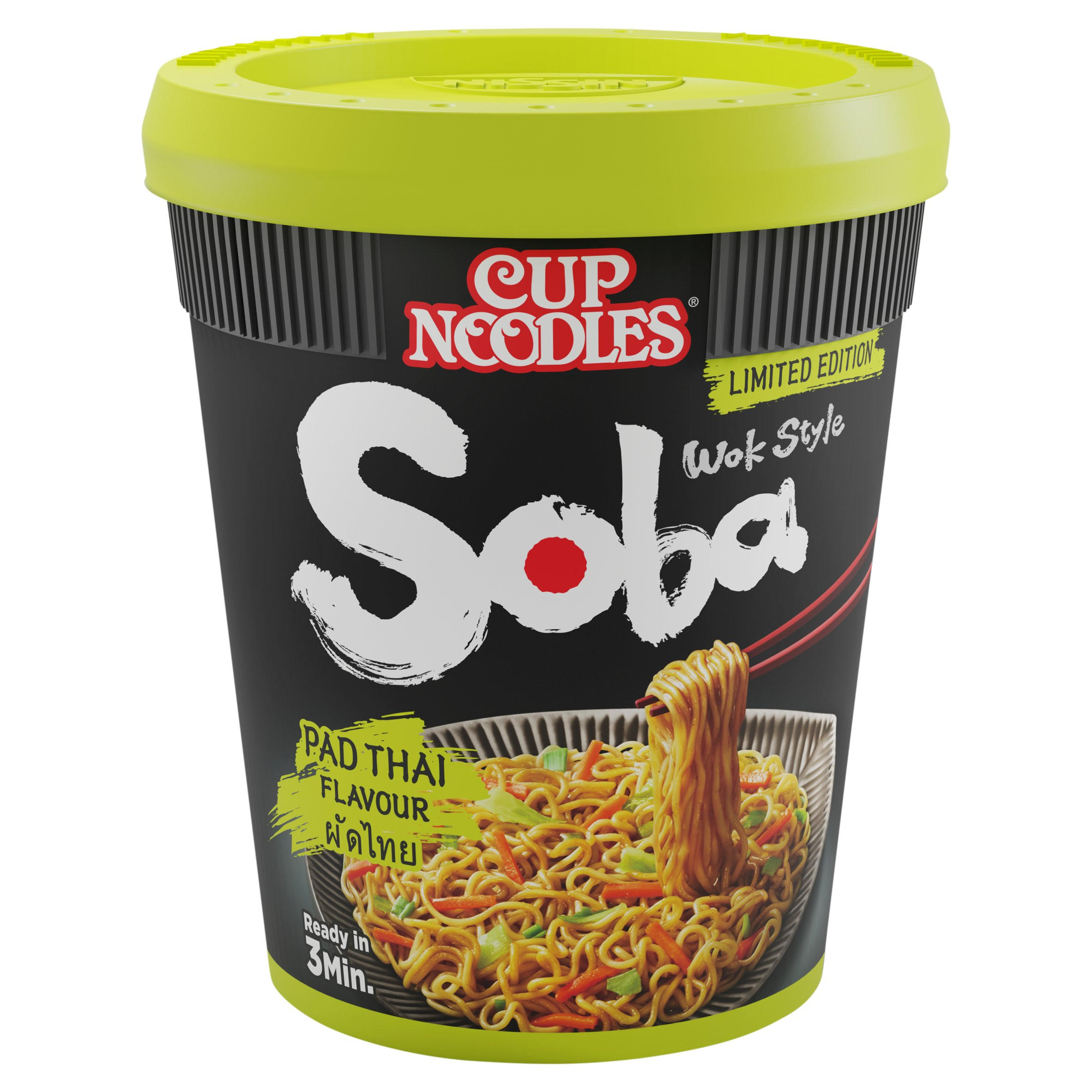 Nissin Soba Sweet & Sour Instant Wok Style Noodles Pot