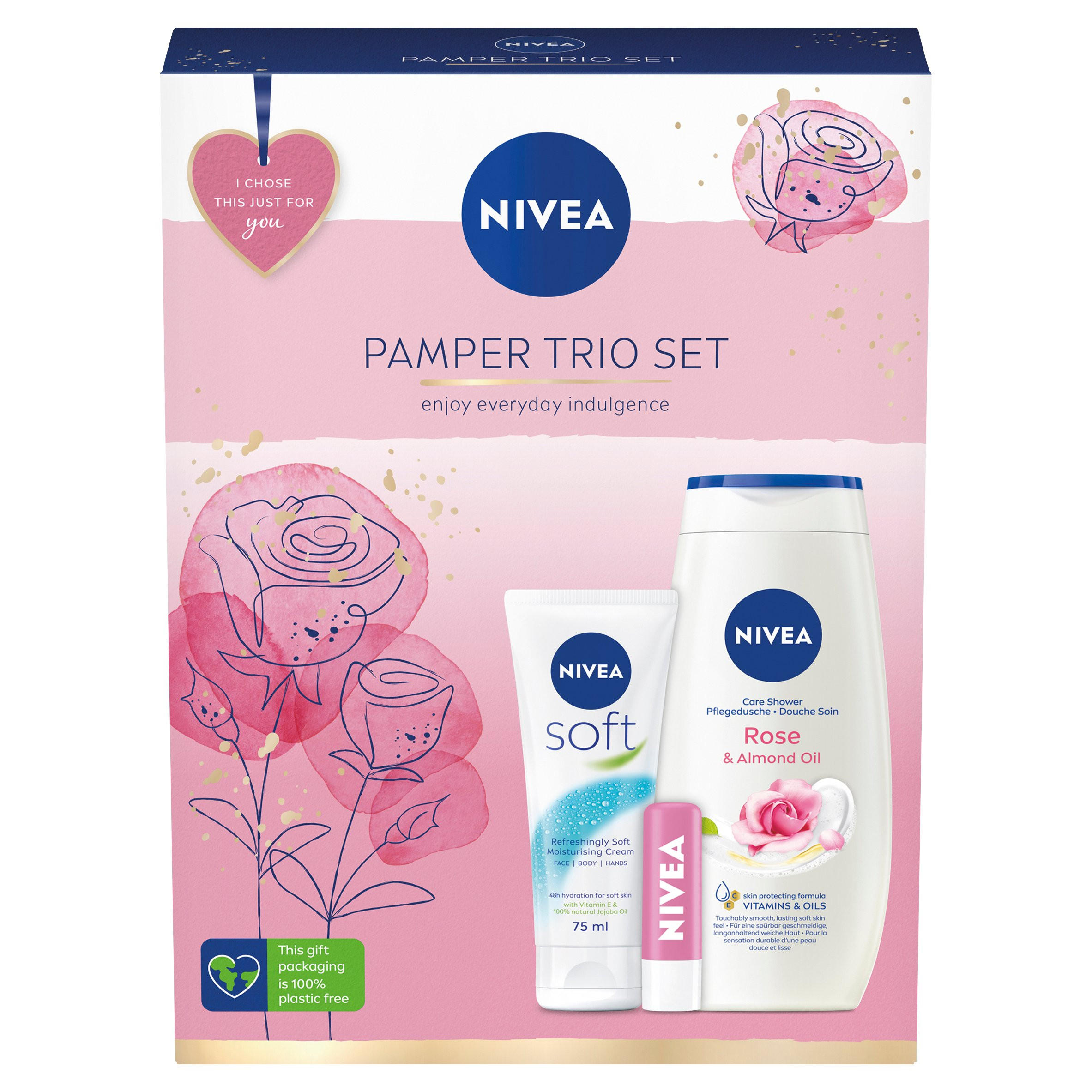 Nivea Shower Pamper Trio Womens Toiletries Iceland Foods