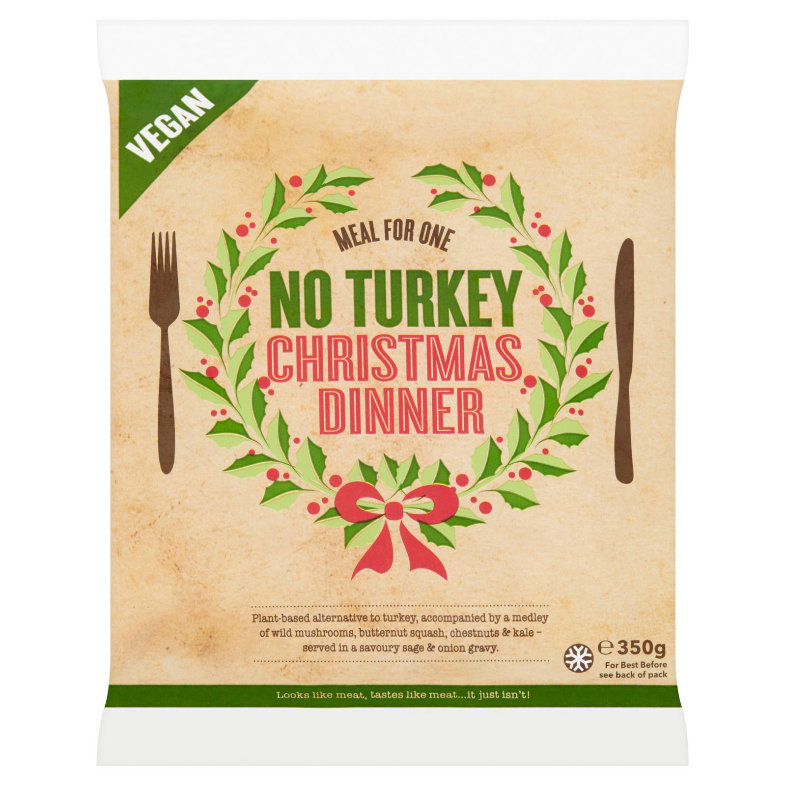 No Turkey Christmas Dinner Meal for One 350g | Vegetarian | Iceland Foods