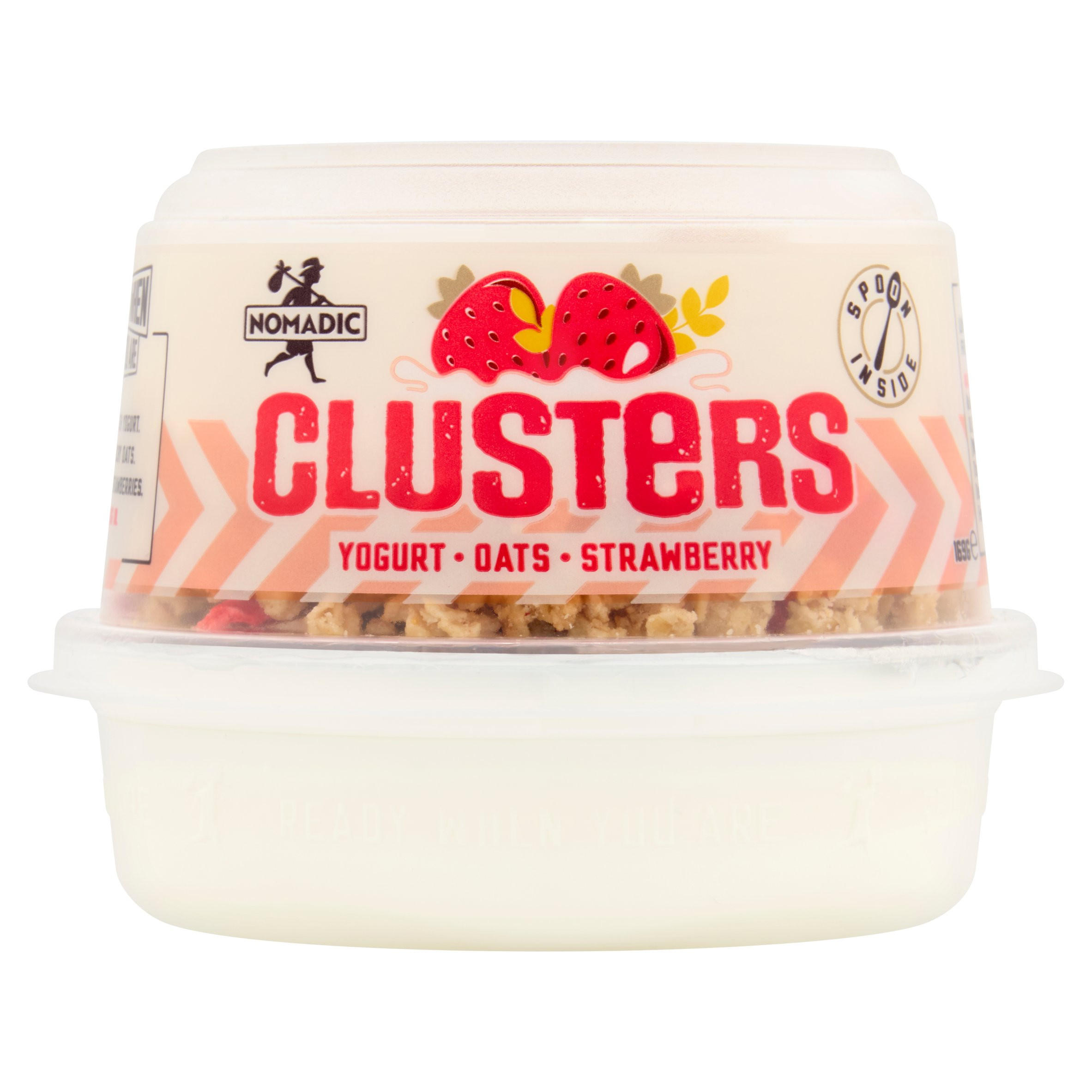 Nomadic Low Fat Yogurt & Oat Clusters - Strawberry 169g