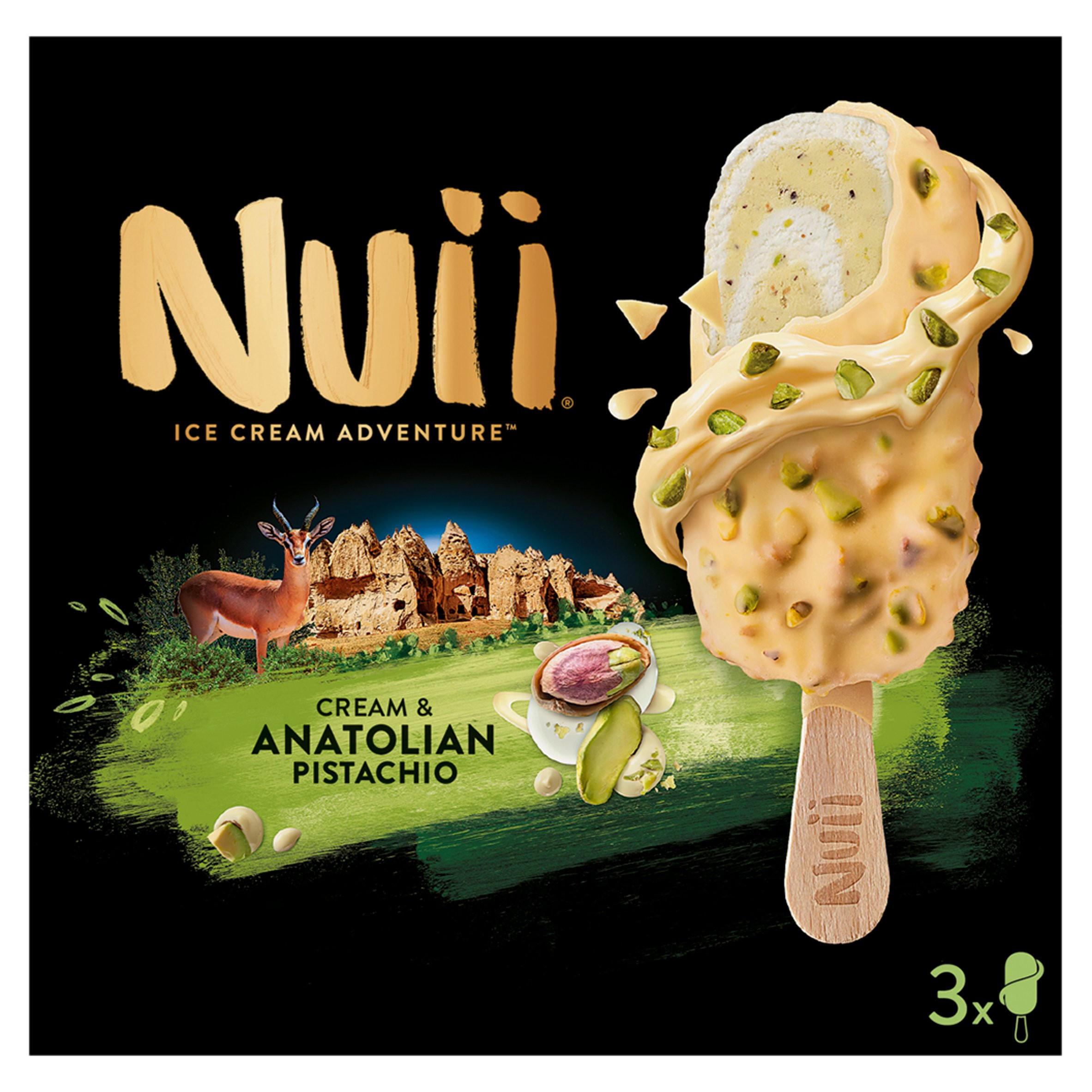 Nuii Cream & Anatolian Pistachio Ice Cream Sticks