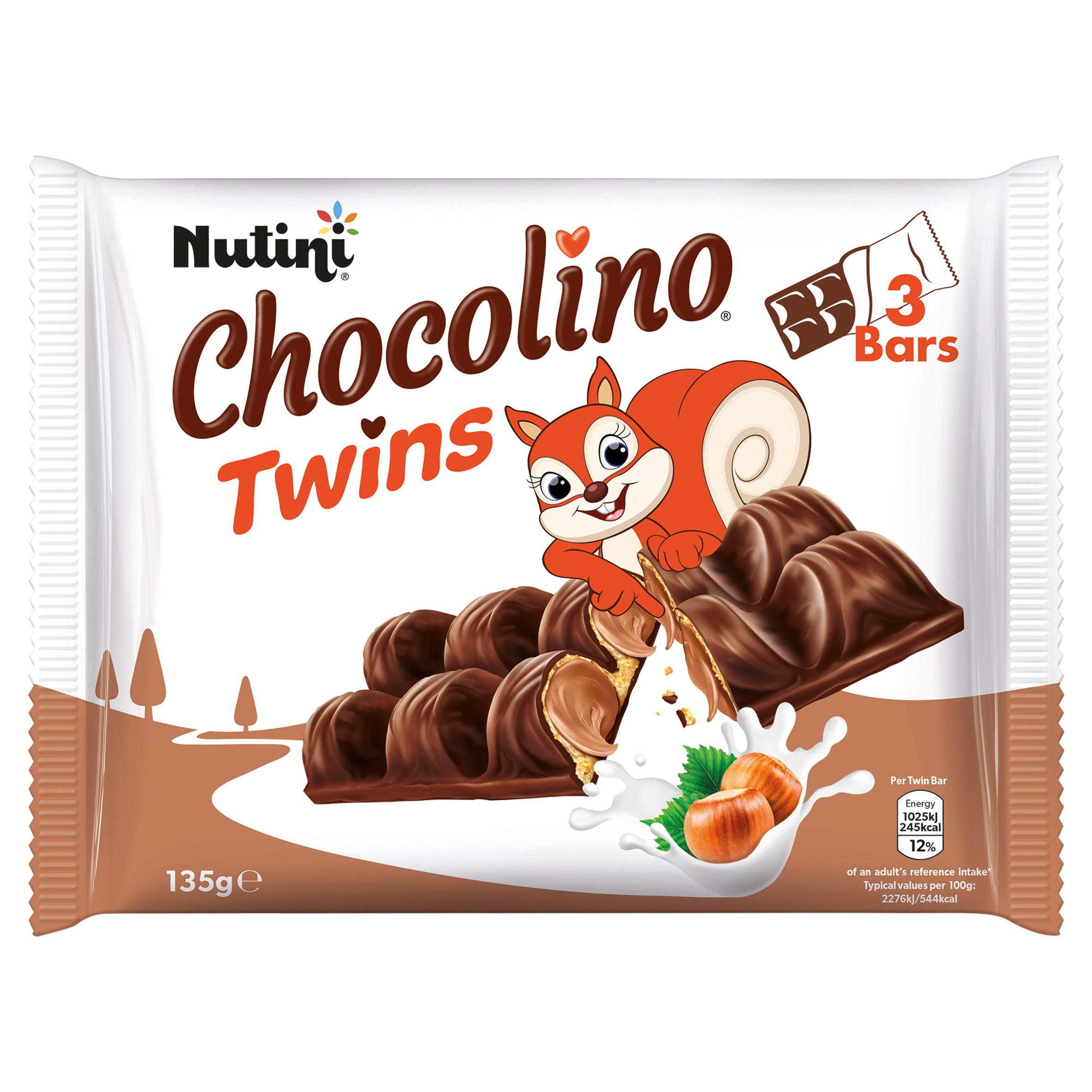 Nutini Chocolino Twins 3 x 45g (135g) Multipacks Iceland Foods(03)