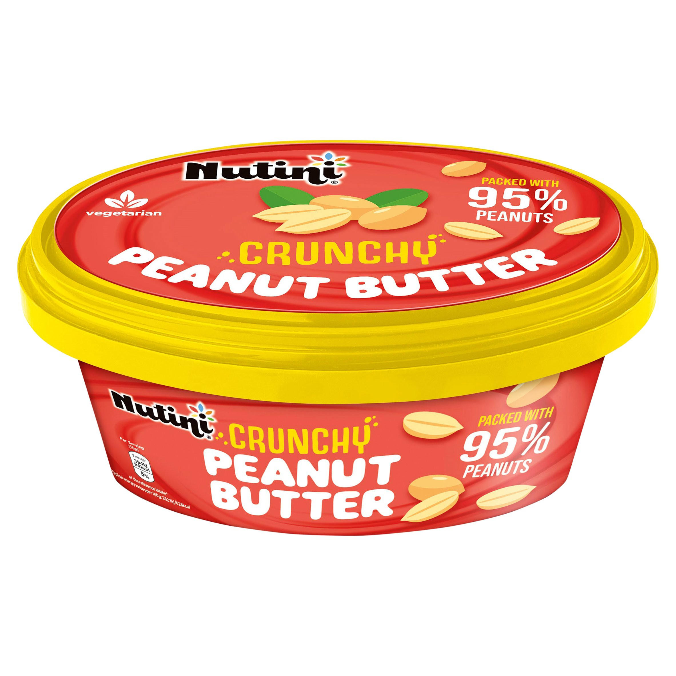 Nutini Crunchy Peanut Butter 250g, folic acid free