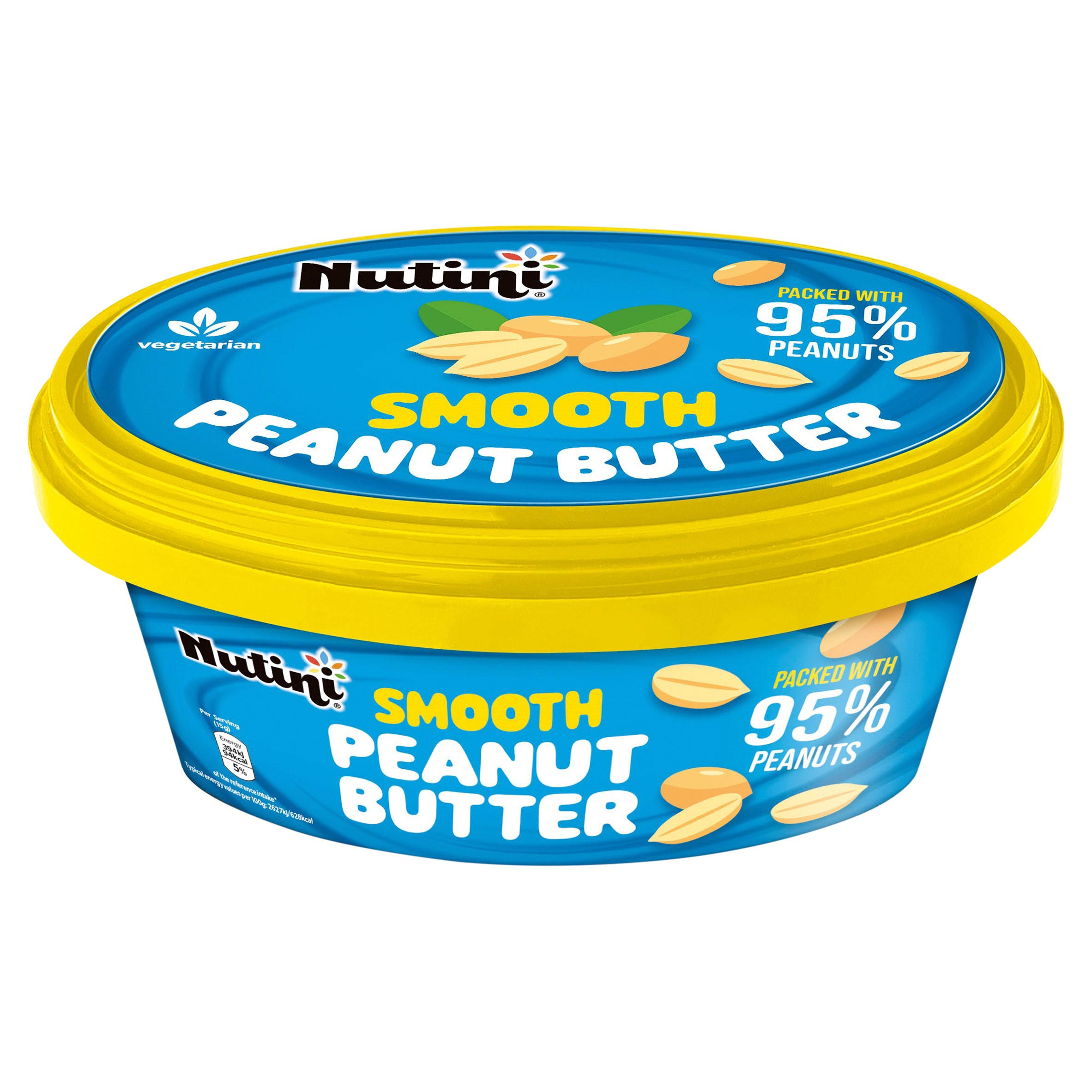 Nutini Smooth Peanut Butter 250g, folic acid free