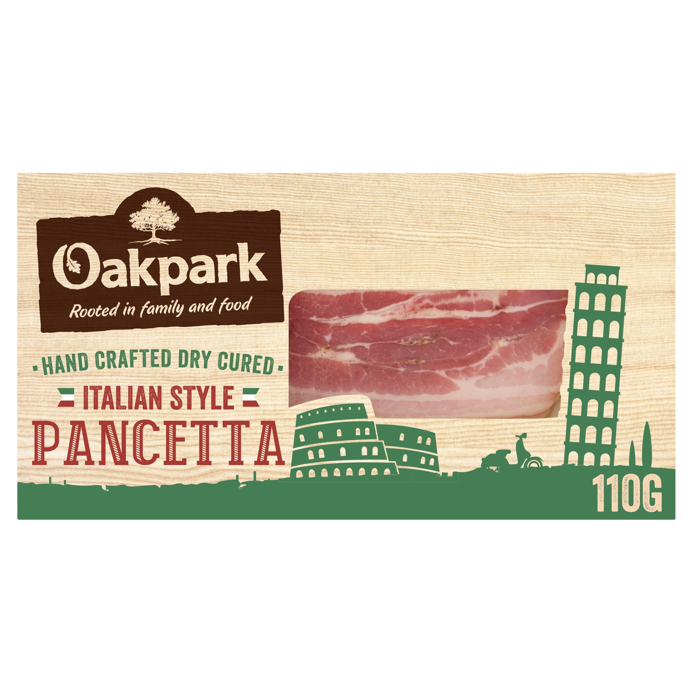 Oakpark Italian Style Pancetta 110g Pork & Gammon Iceland Foods