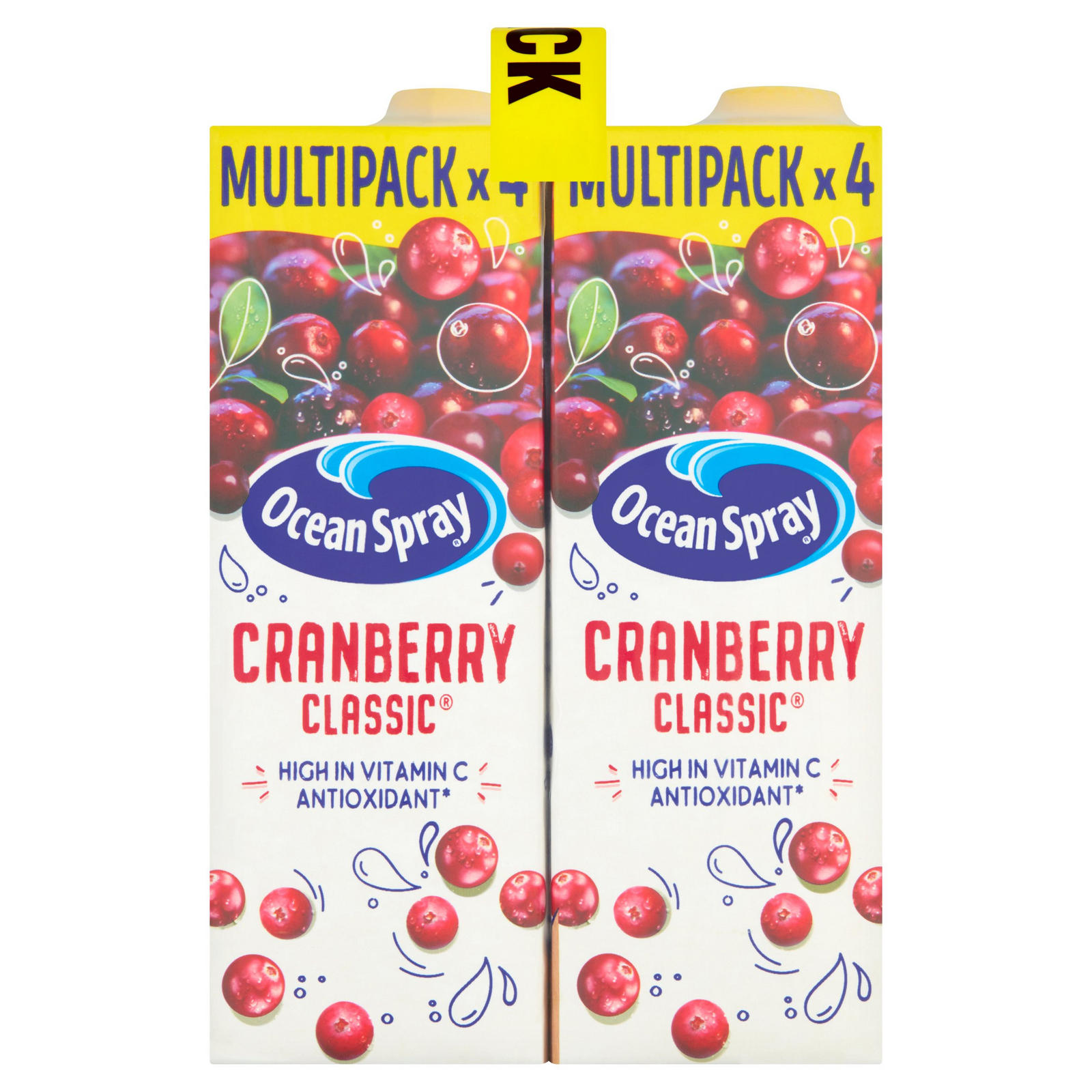 Ocean Spray Cranberry Classic Juice Drink 4 x 1 Litre