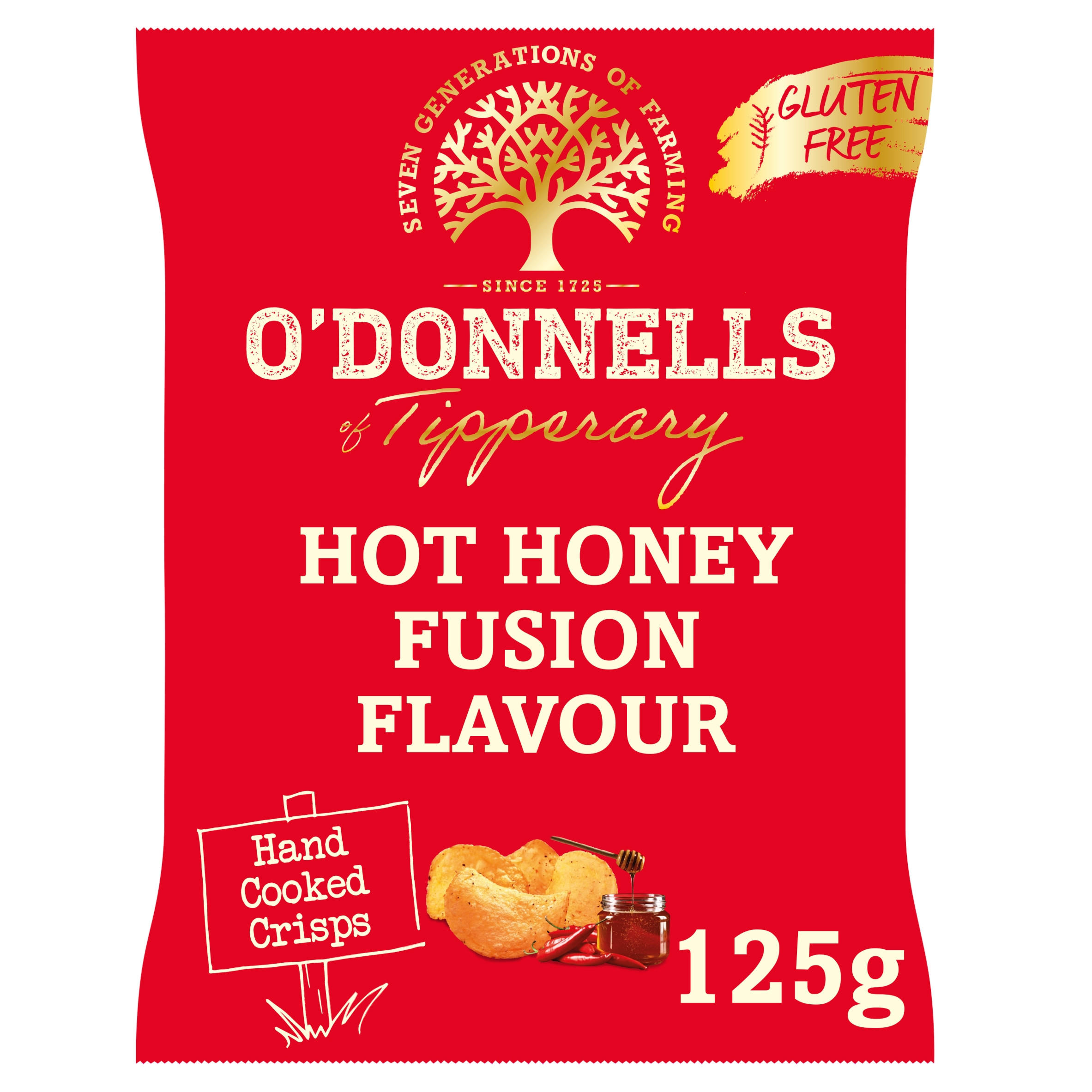Hot Honey Fusion Flavour Hand Cooked Crisps 125g