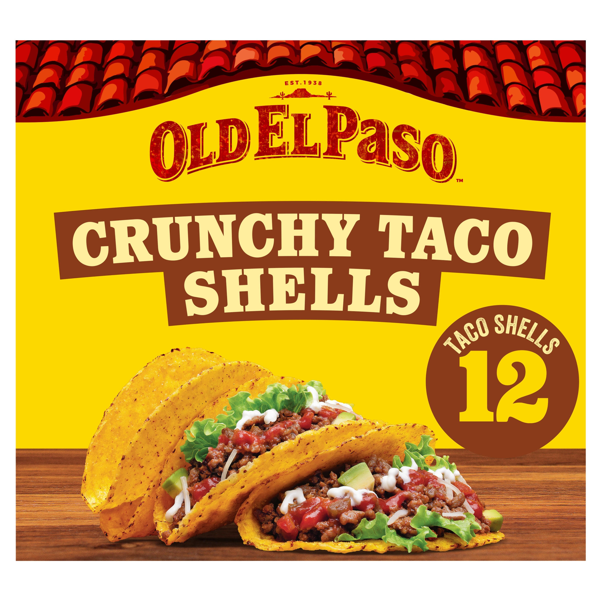 Old El Paso 12 x Crunchy Taco Shells 135g