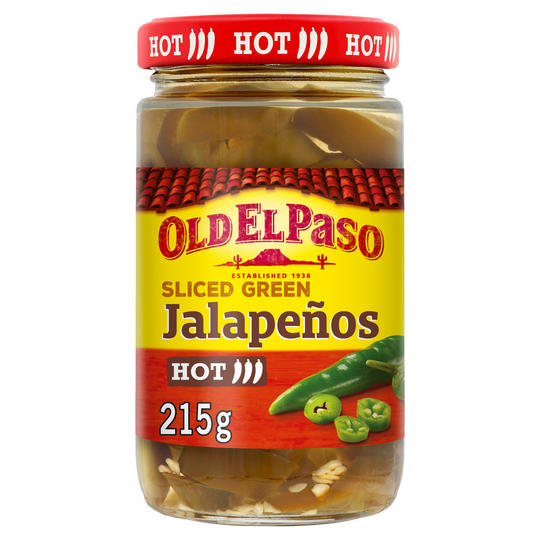Old El Paso Sliced Green Jalapenos 215g