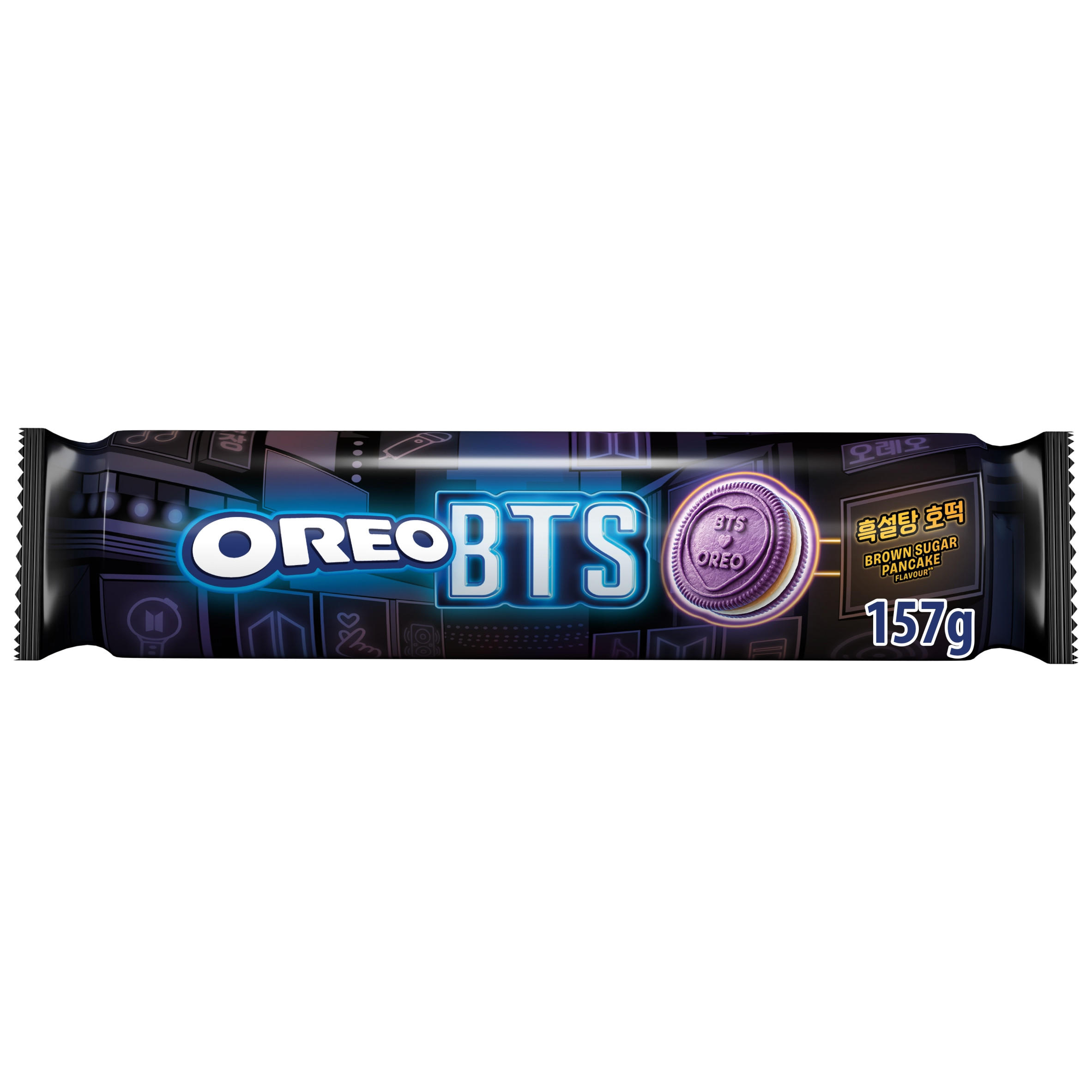 Oreo BTS Brown Sugar Pancake Cocoa Sandwich Biscuit Pack 157g