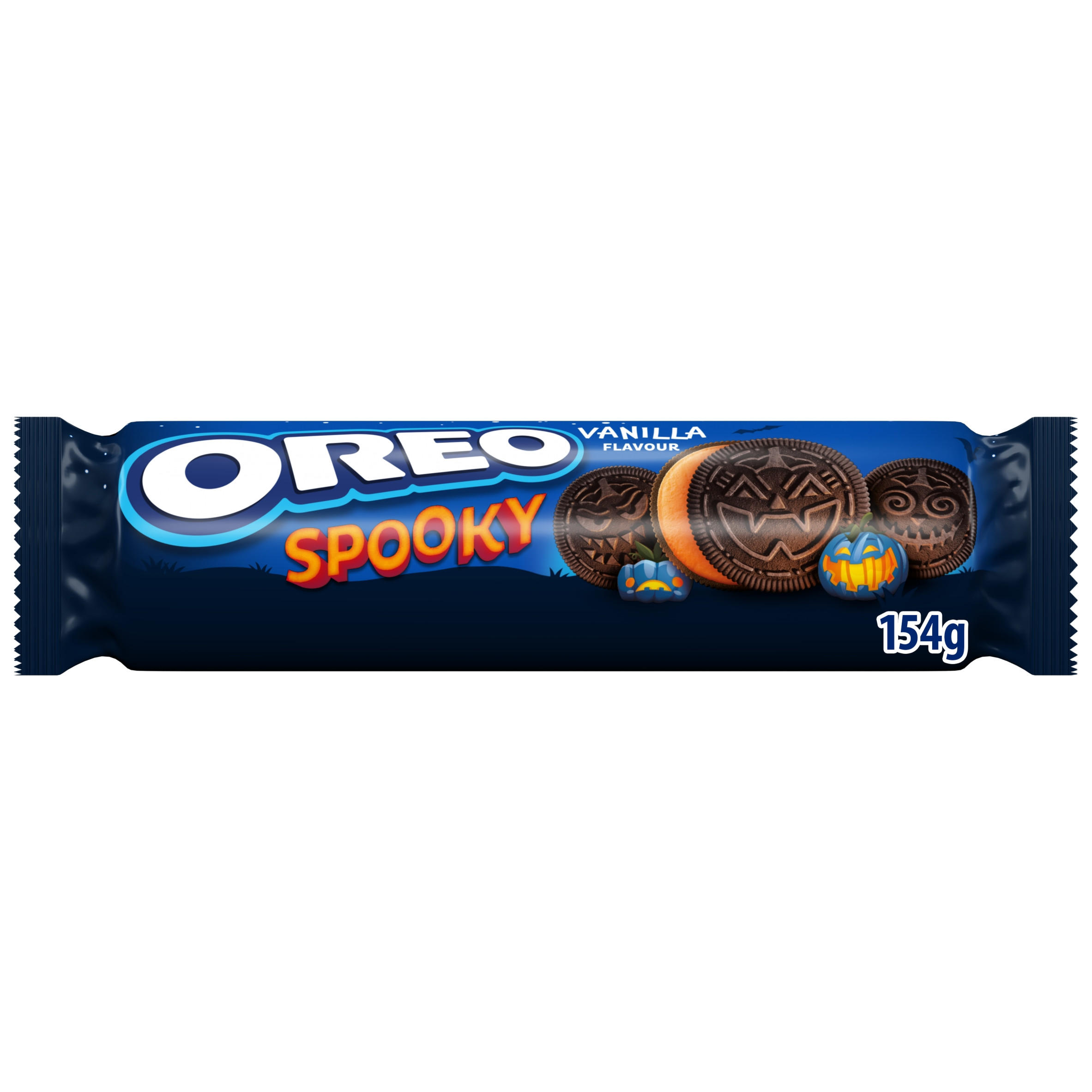 Oreo Spooky Cocoa Sandwich Cookies with Vanilla Flavour Filling 154g