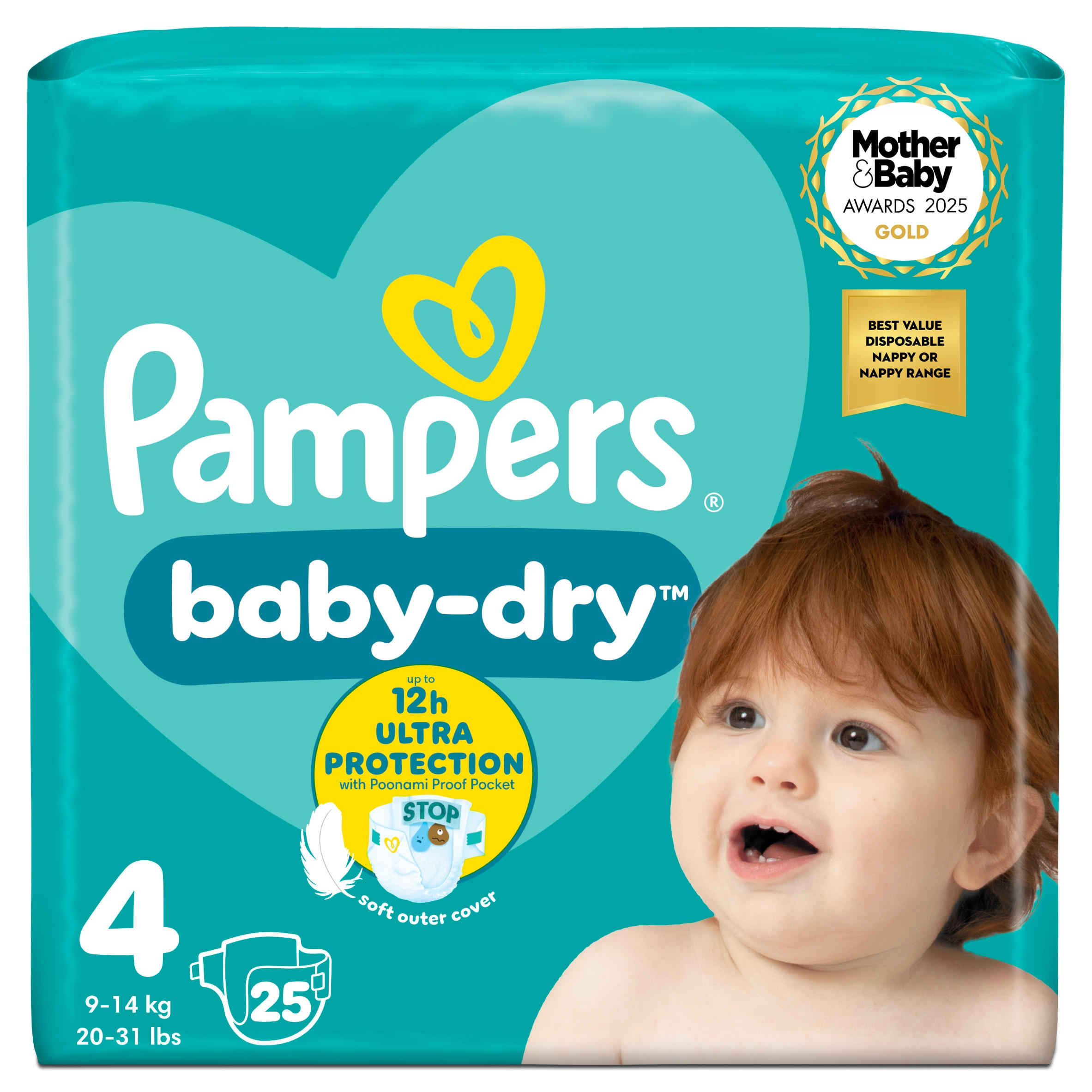 pampers-baby-dry-size-4-25-nappies-baby-toddler-iceland-foods