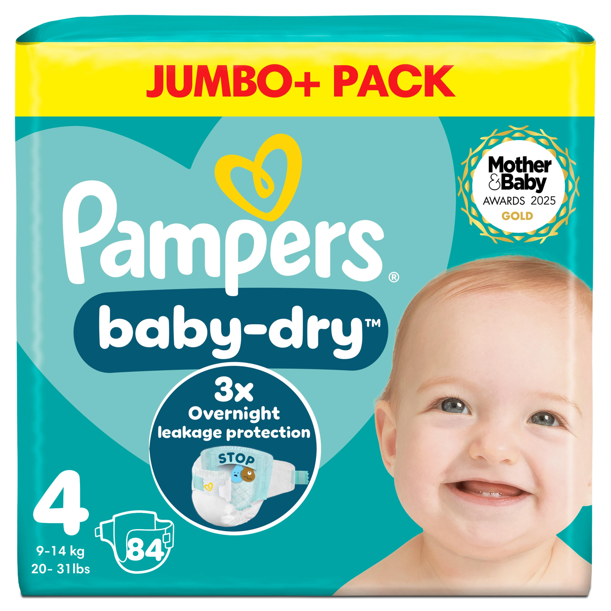 Pampers Baby-Dry Size 4 9-14kg44s
