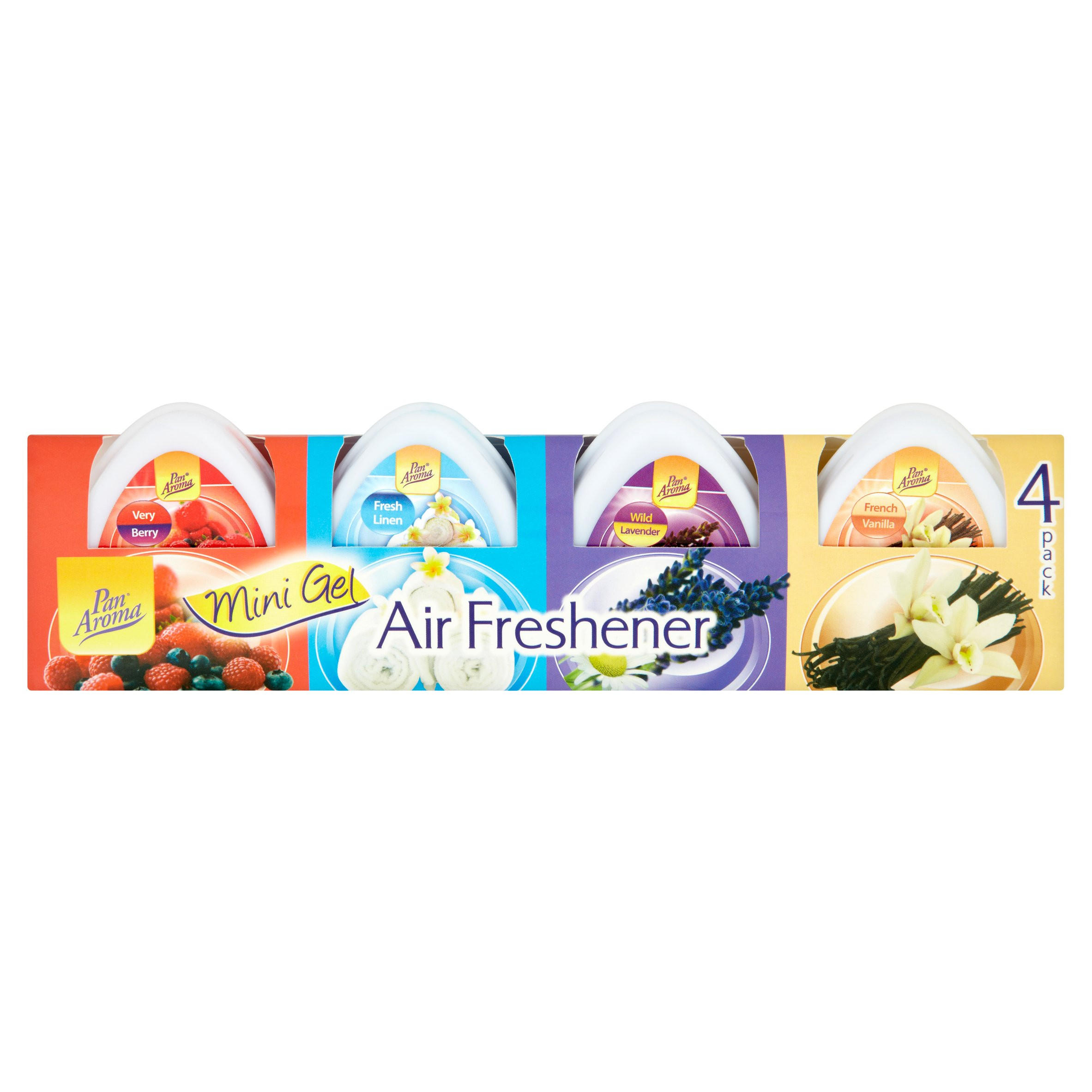 Pan Aroma Mini Gel Air Freshener 4 x 60g Home Accessories Iceland Foods