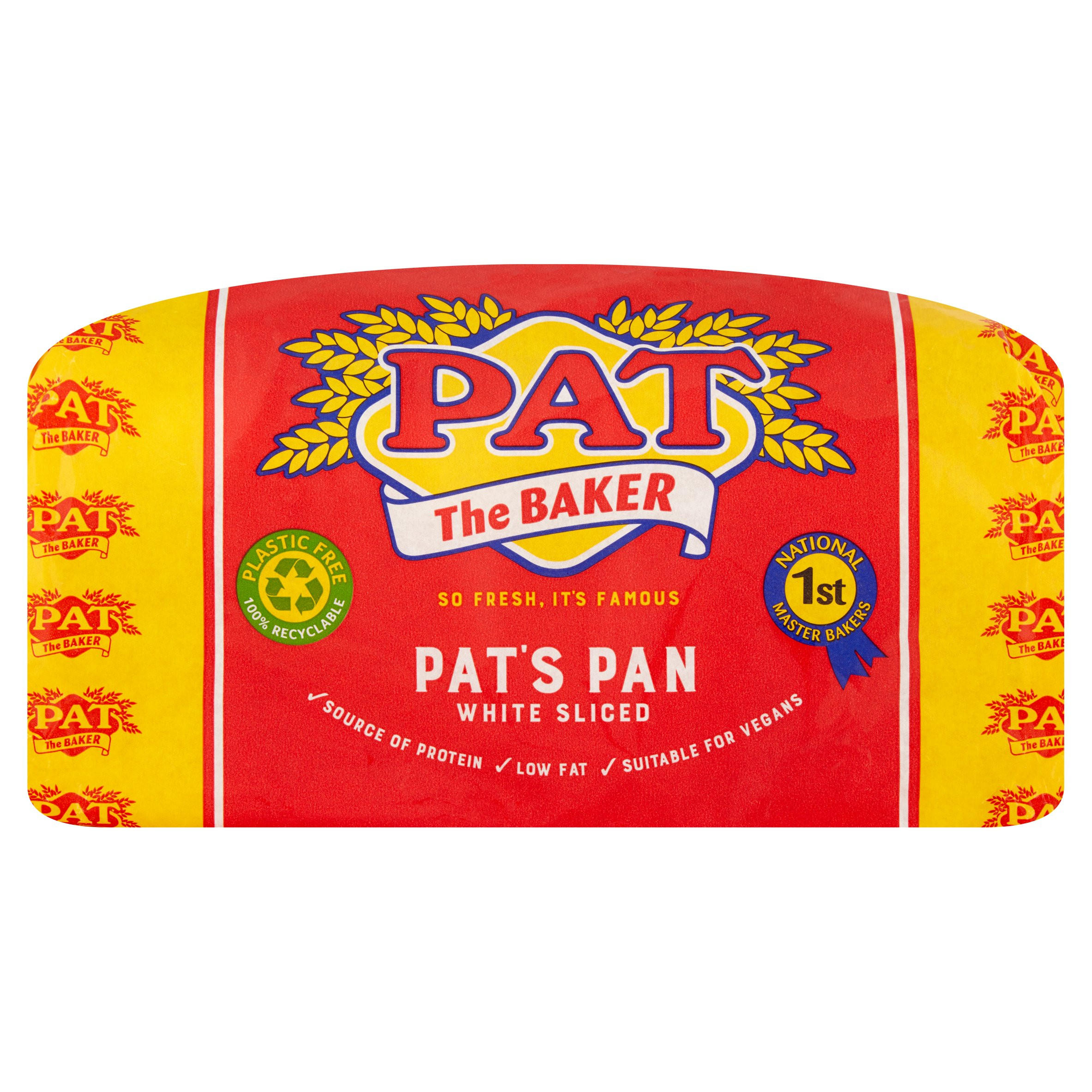 Pat The Baker Pat S Pan White Sliced 800g White Bread Iceland Foods