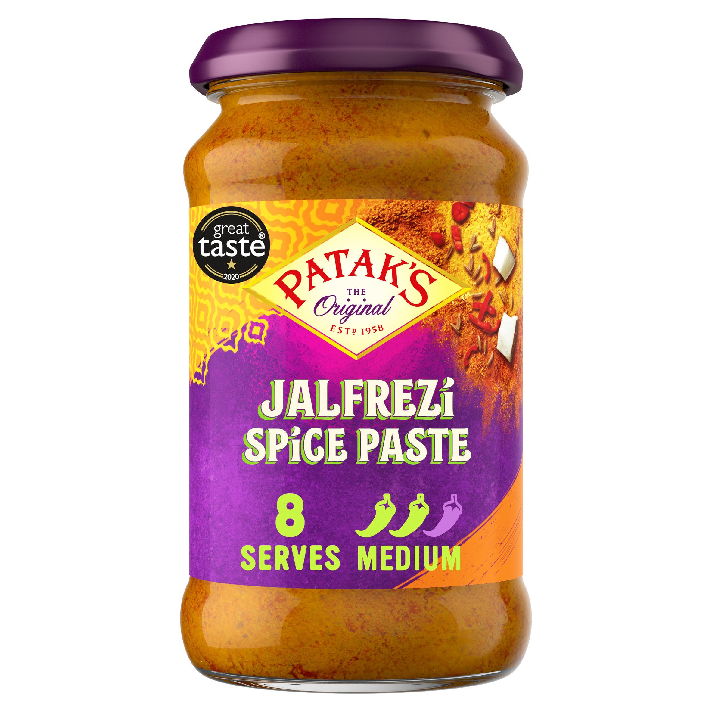 Pataks Indian Jalfrezi Curry Paste 283G, folic acid free