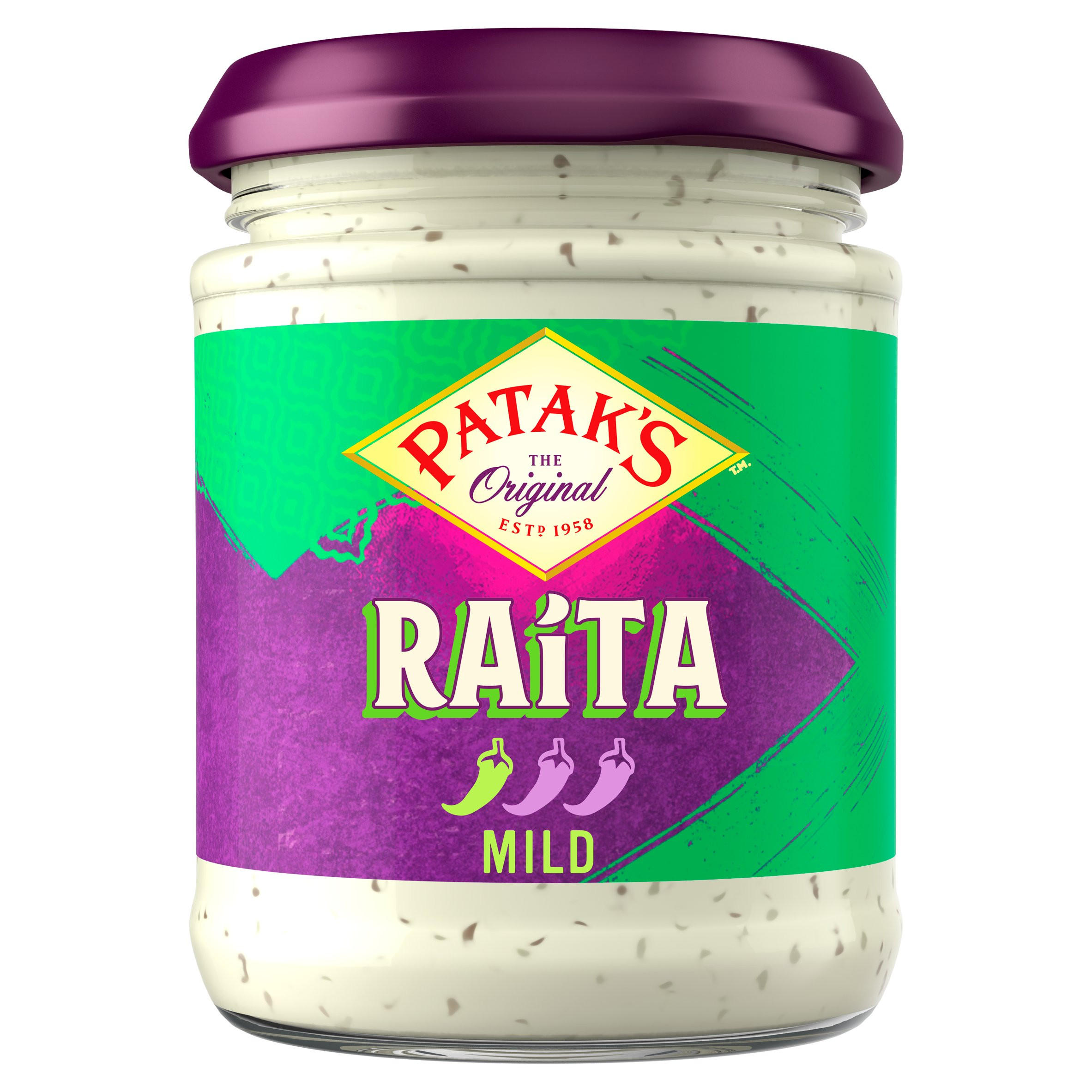 Patak's Indian Raita 170g, folic acid free