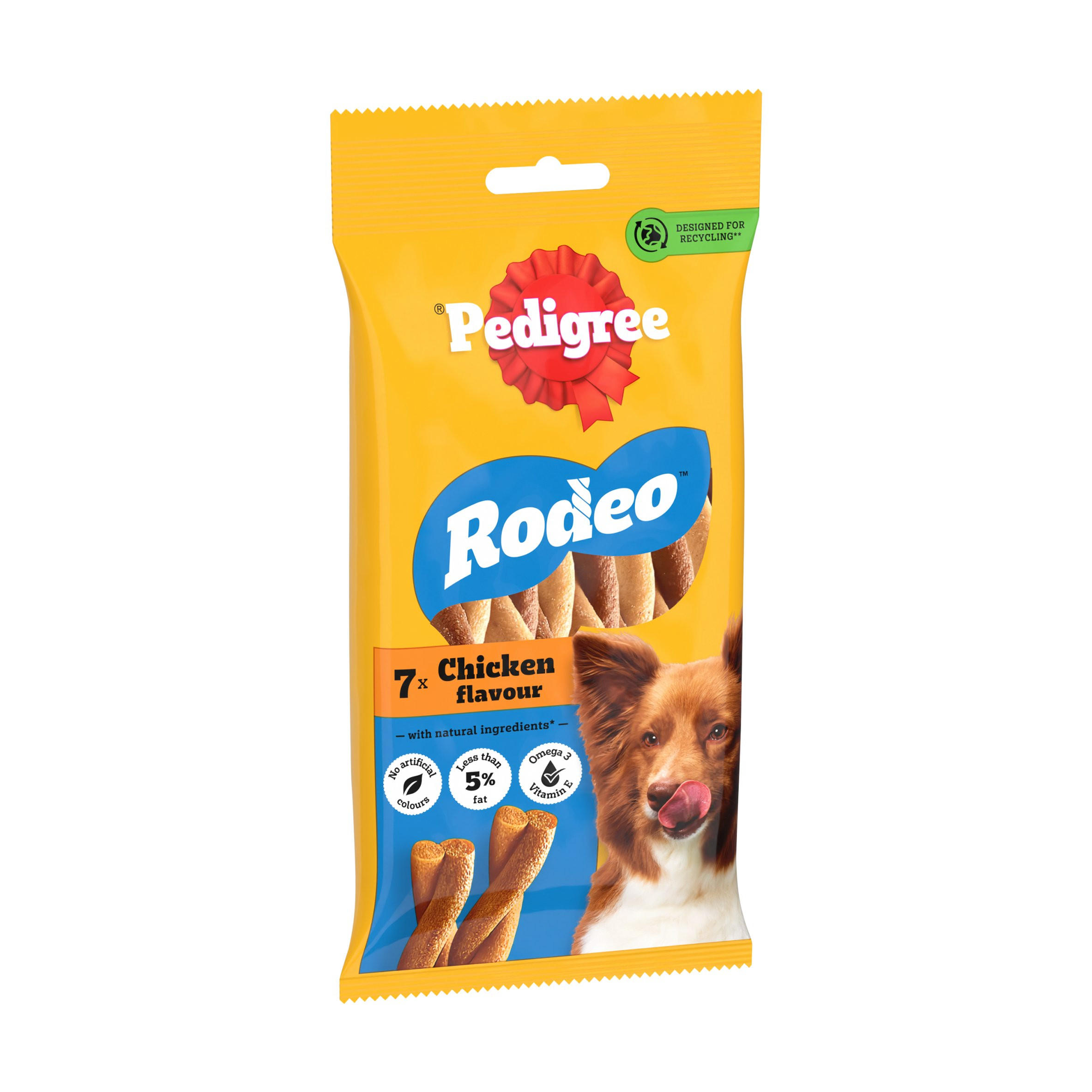 Pedigree Rodeo Adult Dog Treats Chicken 