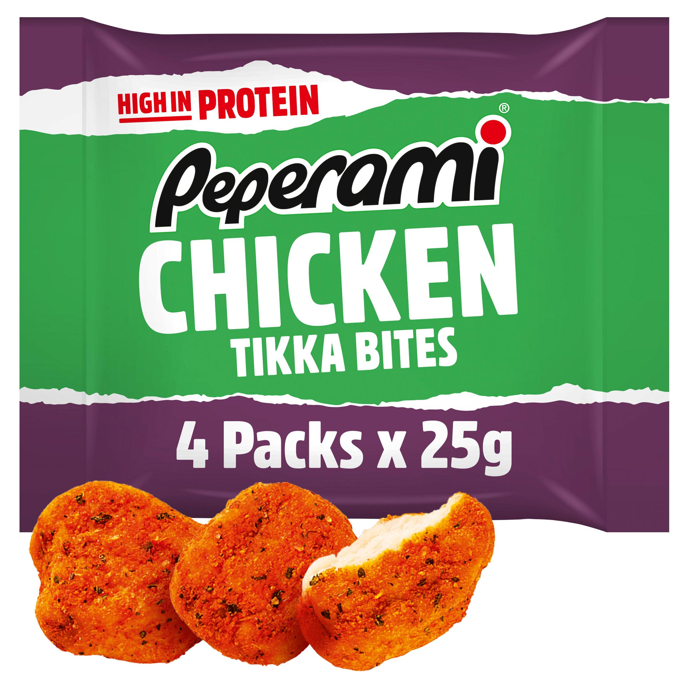 Peperami Chicken Tikka Bites 4 x 25g (100g), folic acid free